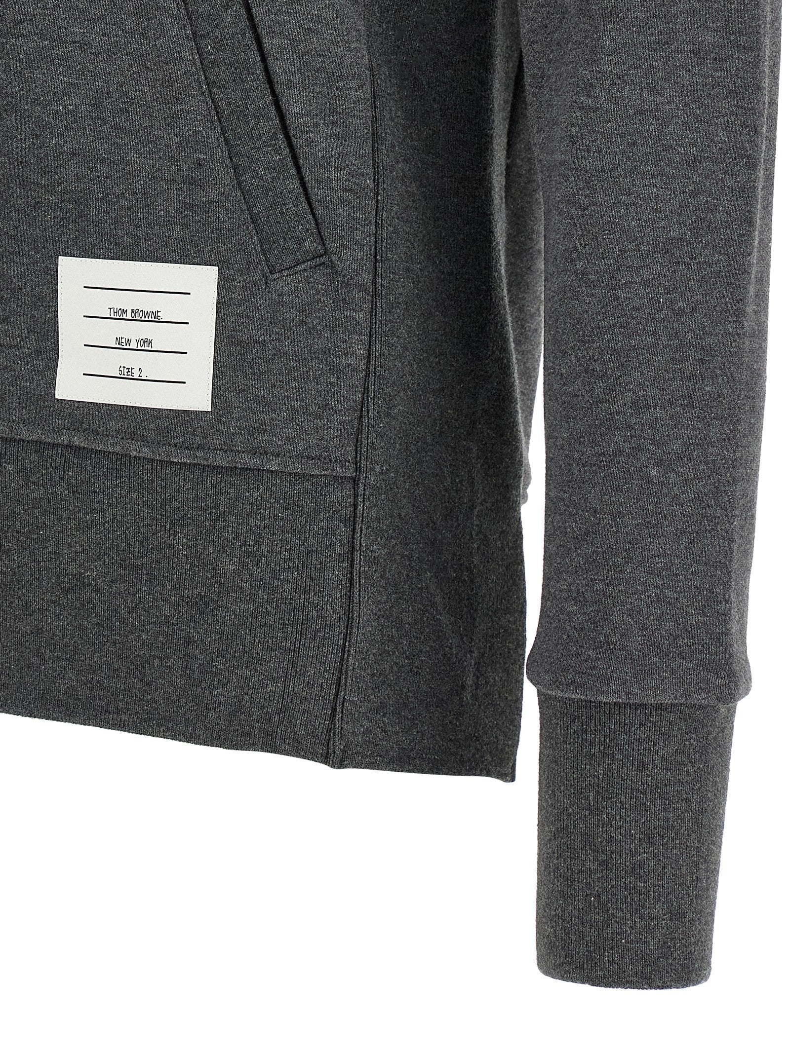 Thom Browne Gray Cotton Sweatshirt