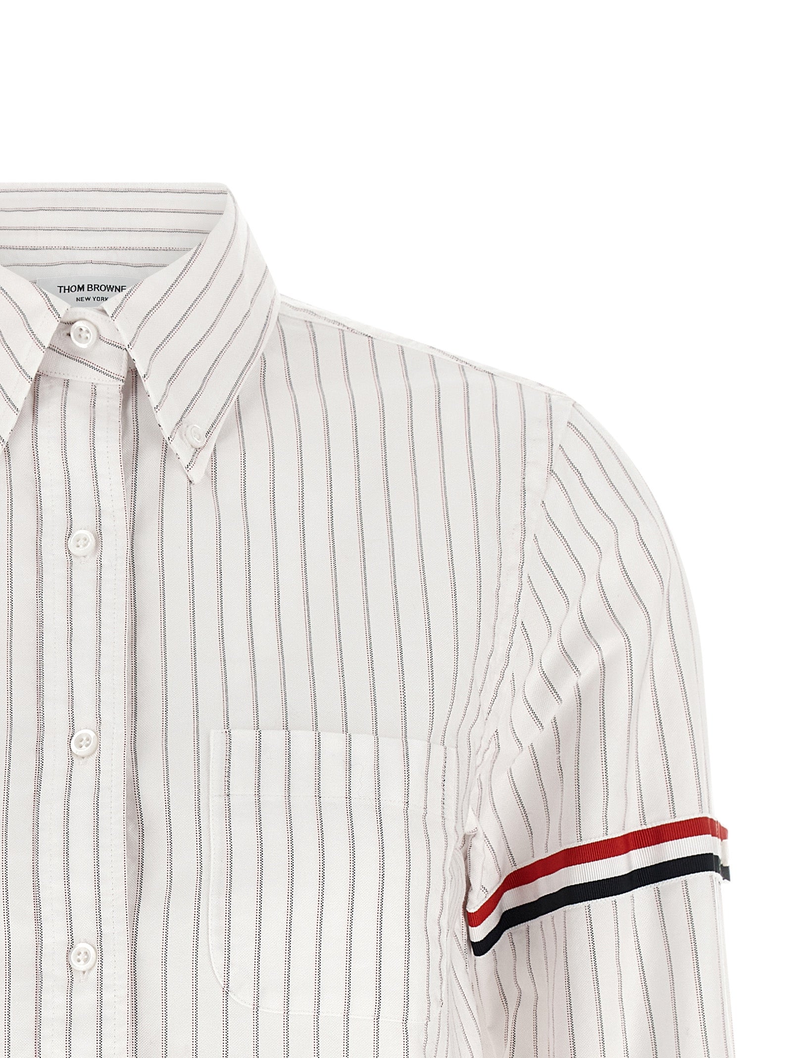Thom Browne White Cotton Blouse