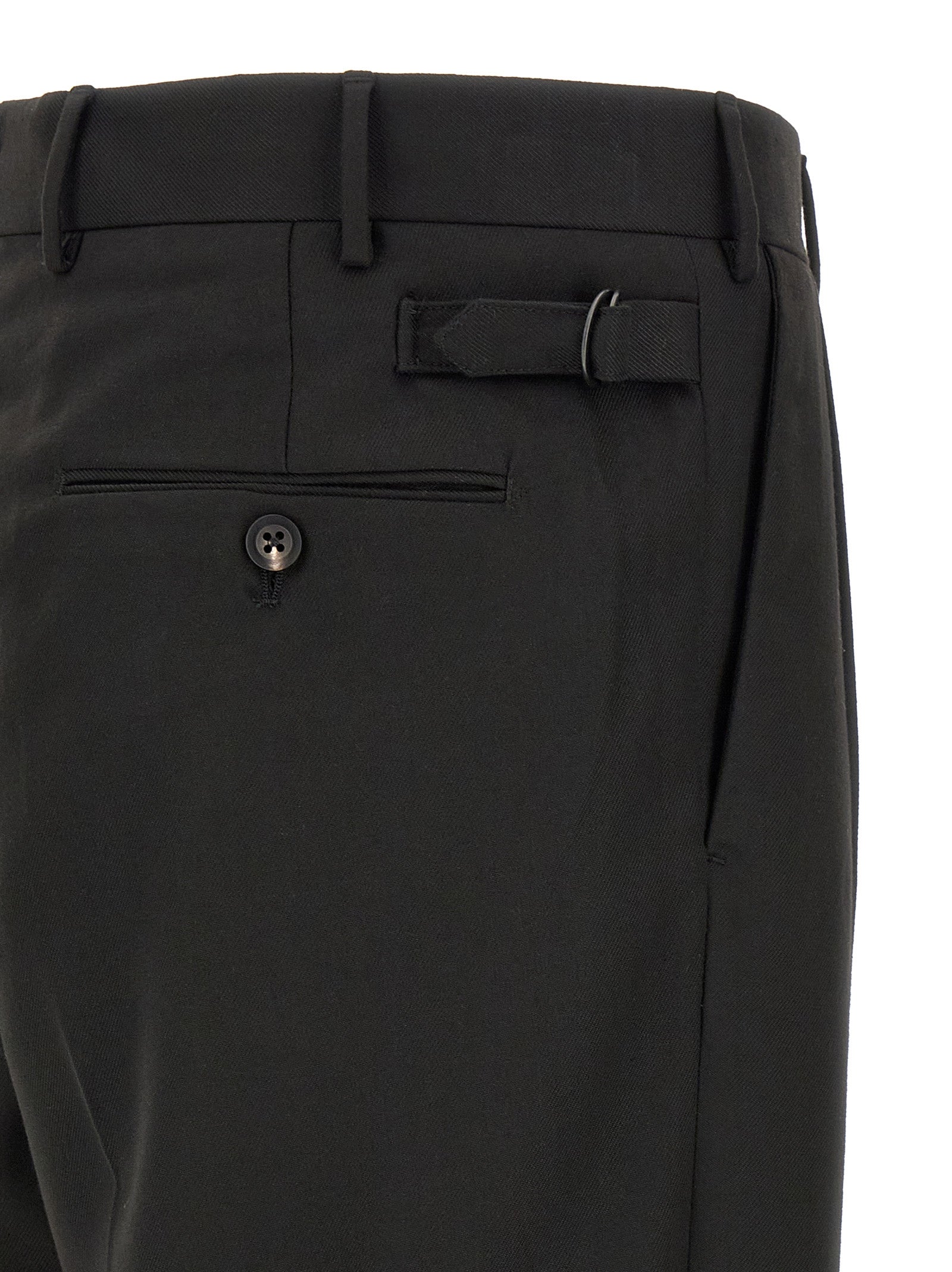 CELLAR DOOR Black Polyester Casual Pants