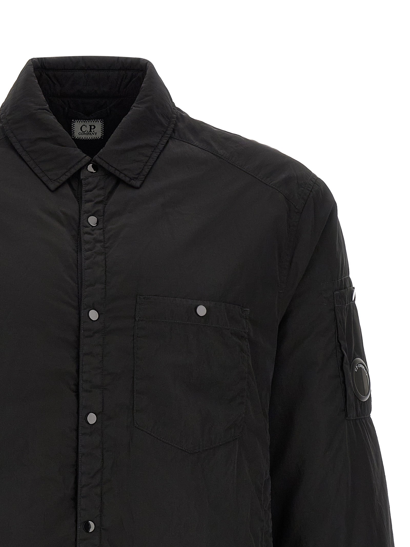C.P. Company Black Polyamide Full-Length Jacket
