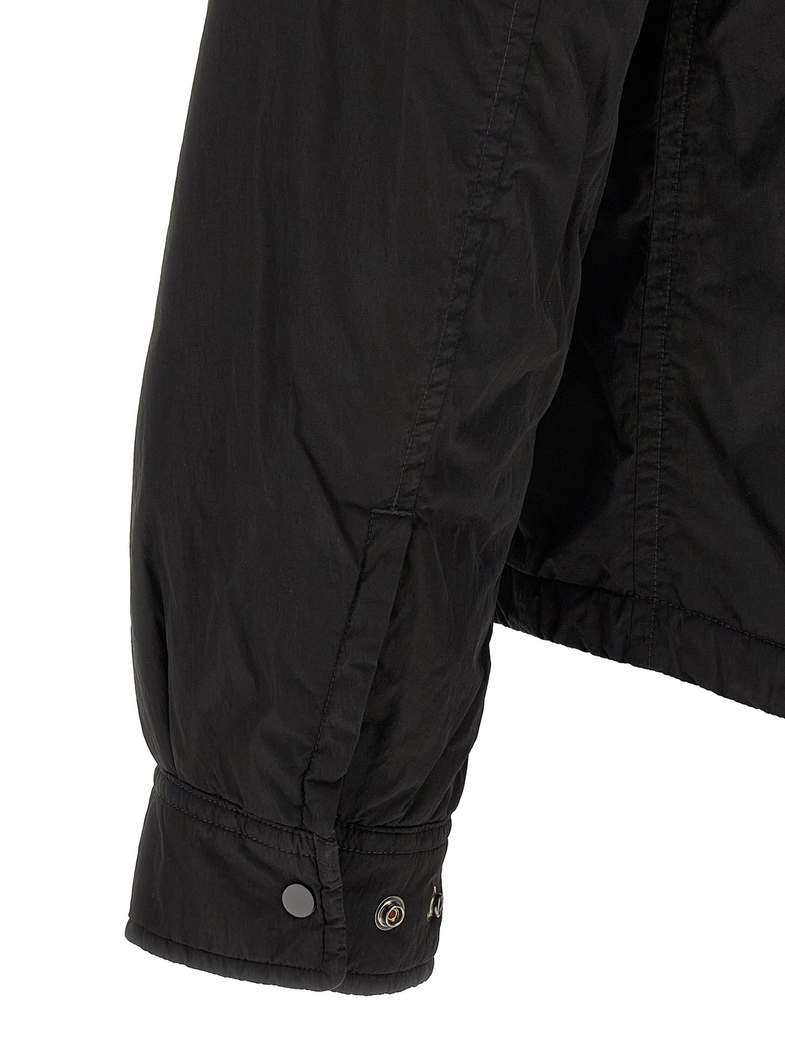 C.P. Company Black Polyamide Full-Length Jacket