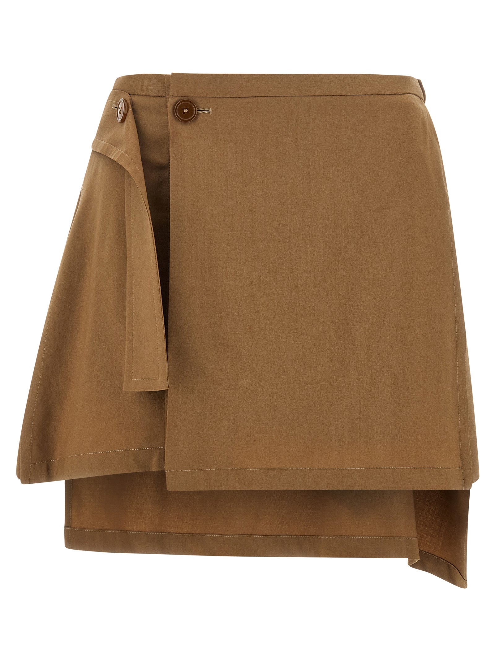 Vivienne Westwood Brown Virgin Wool Long Skirt