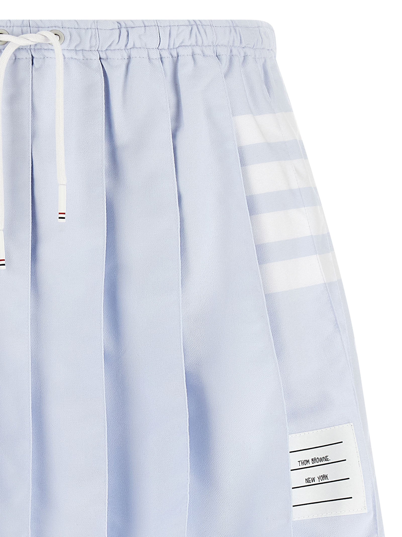 Thom Browne Blue Cotton Long Skirt