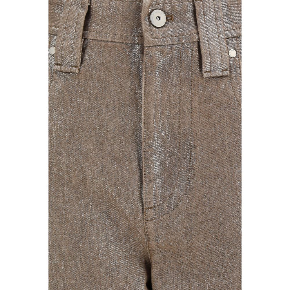 Brunello Cucinelli Beige Cotton Jeans Denim