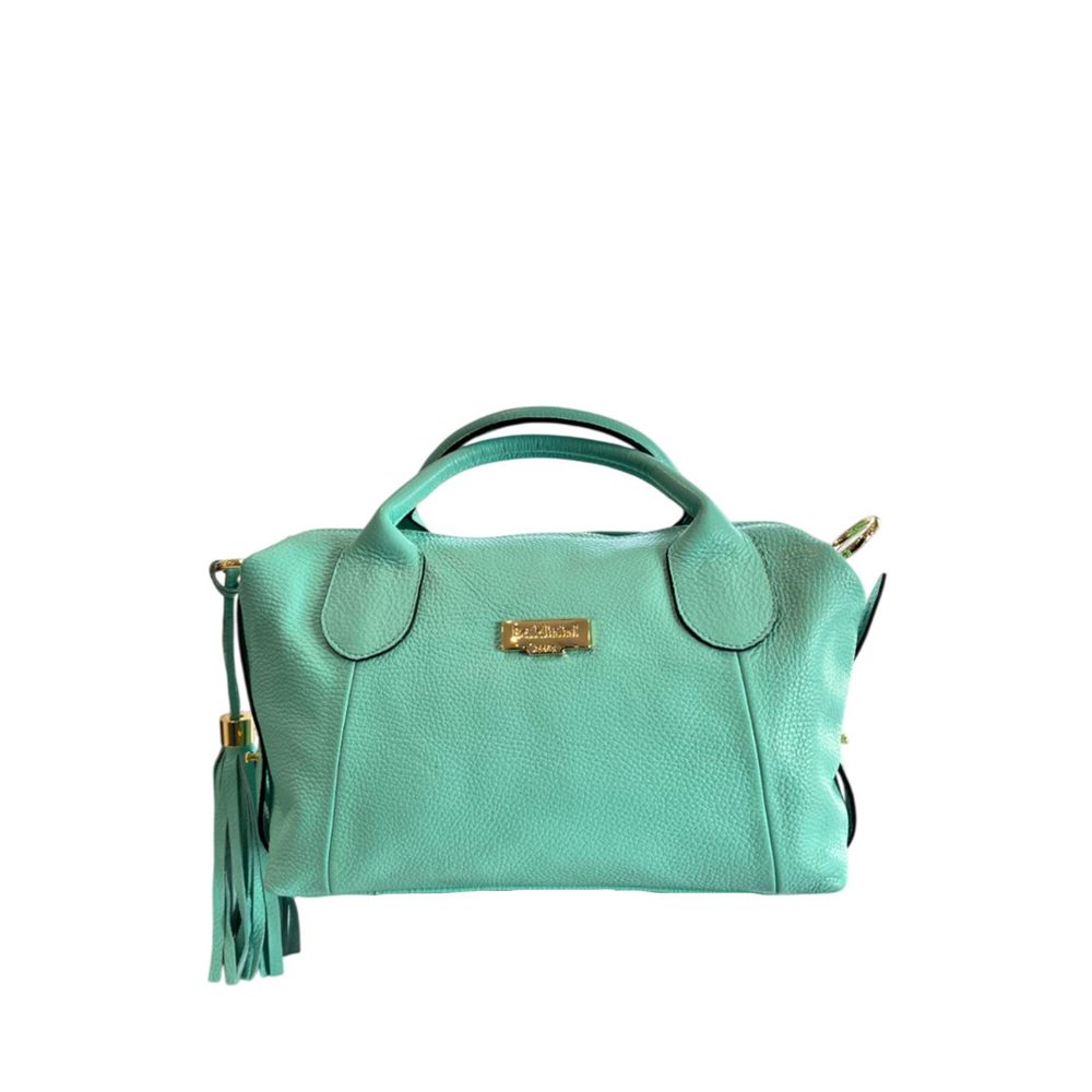 Baldinini Trend Turquoise Cowhide Handbag