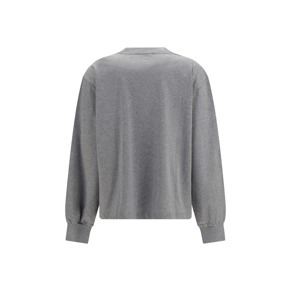 Ganni Gray Cotton Sweatshirt