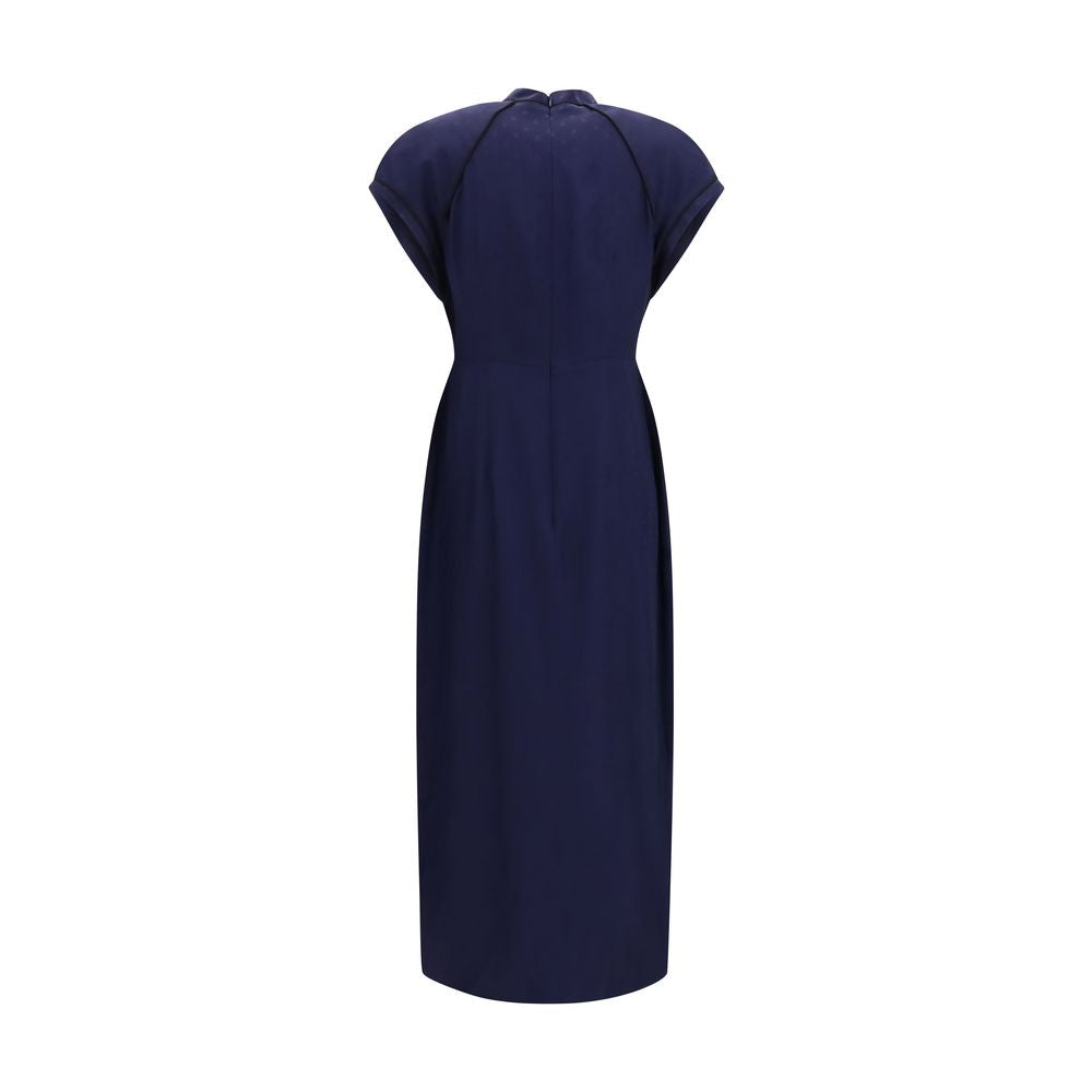 Alessandra Rich Blue Silk Casual Dress