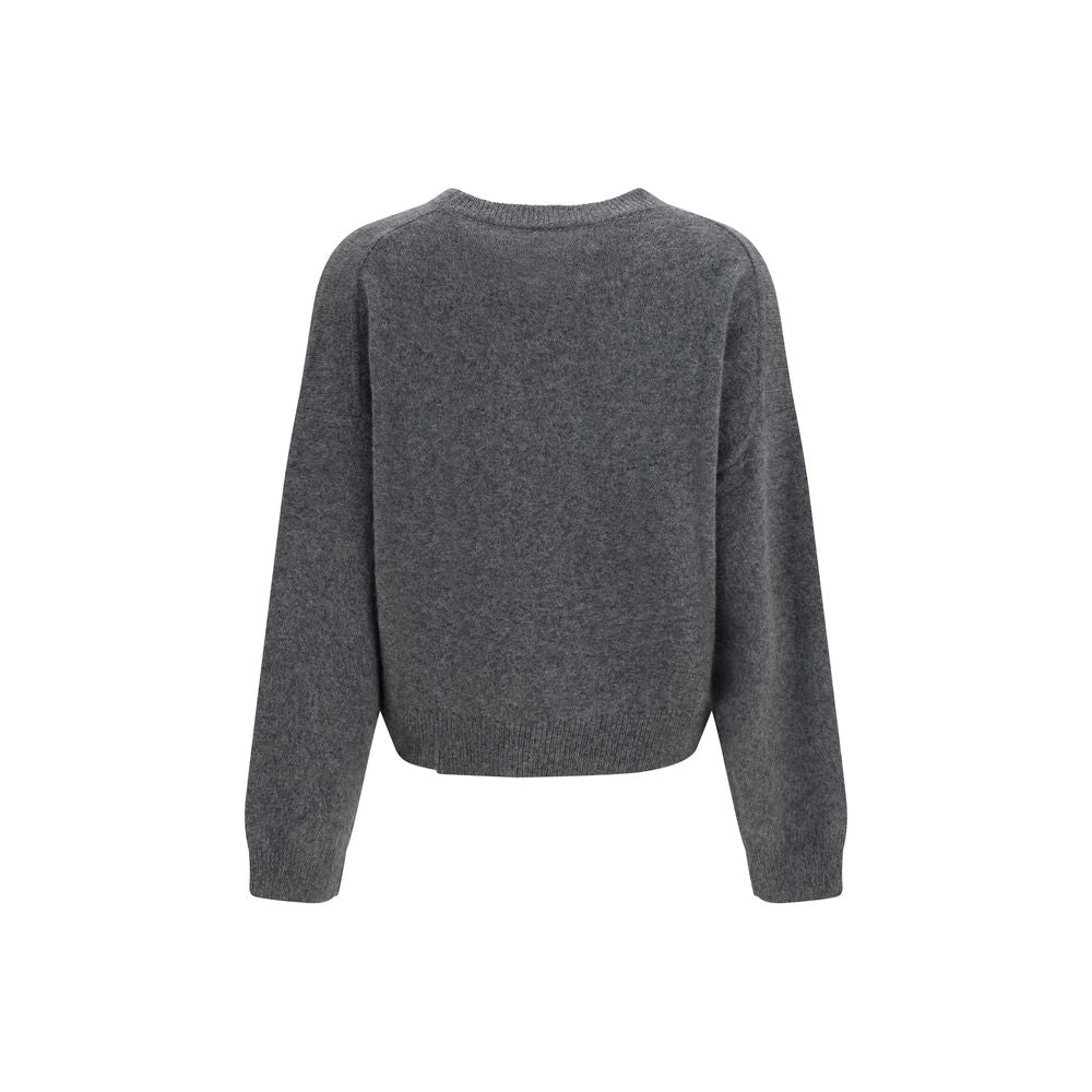Loulou De Saison Gray Wool Oves Aries Sweatshirt
