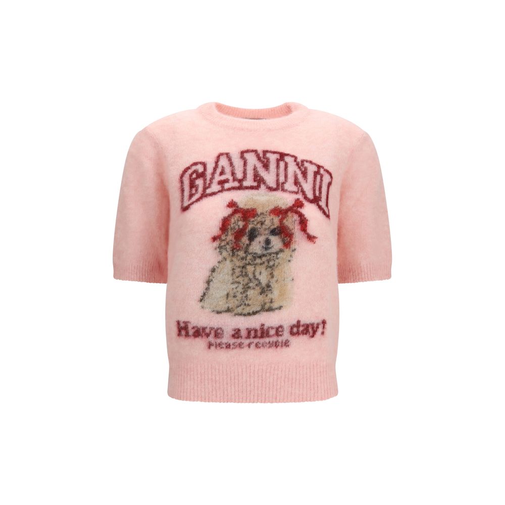 Ganni Multicolor Alpaca Vicugna Pacos T-Shirt