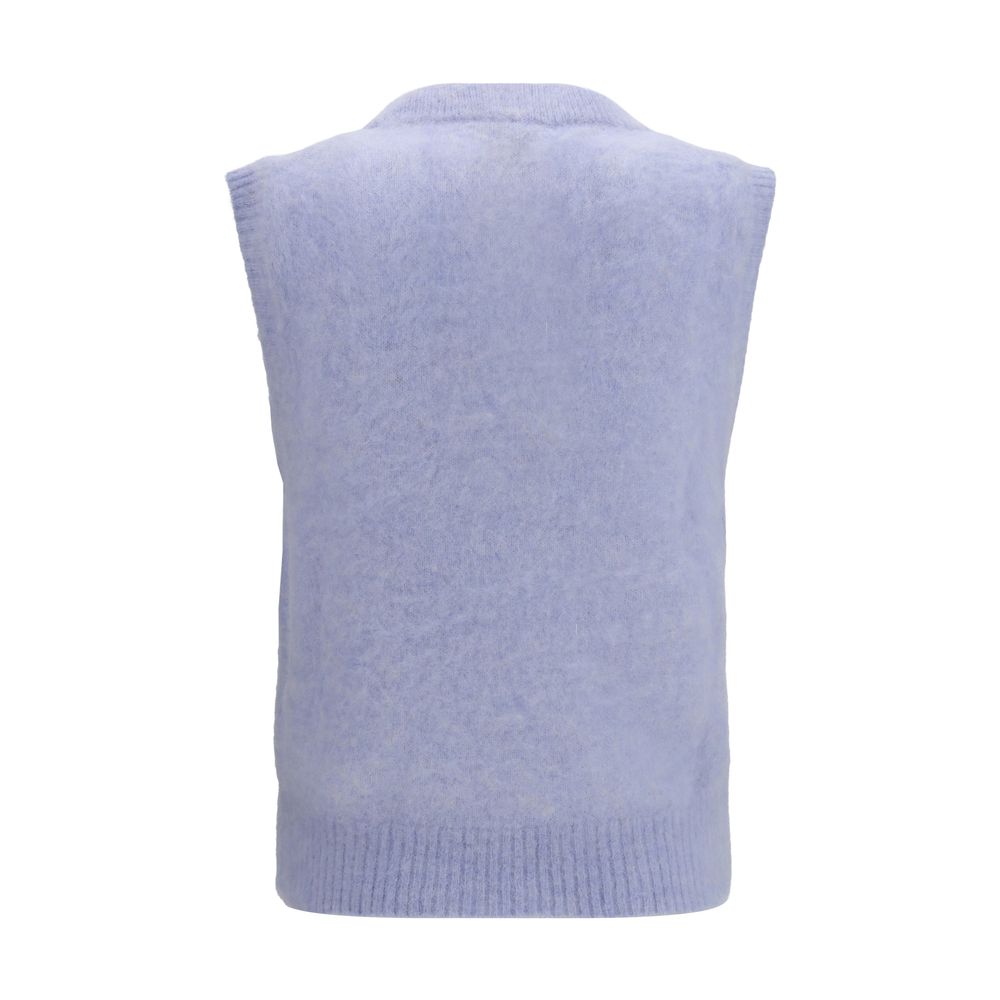 Ganni Blue Alpaca Vicugna Pacos Sweatshirt