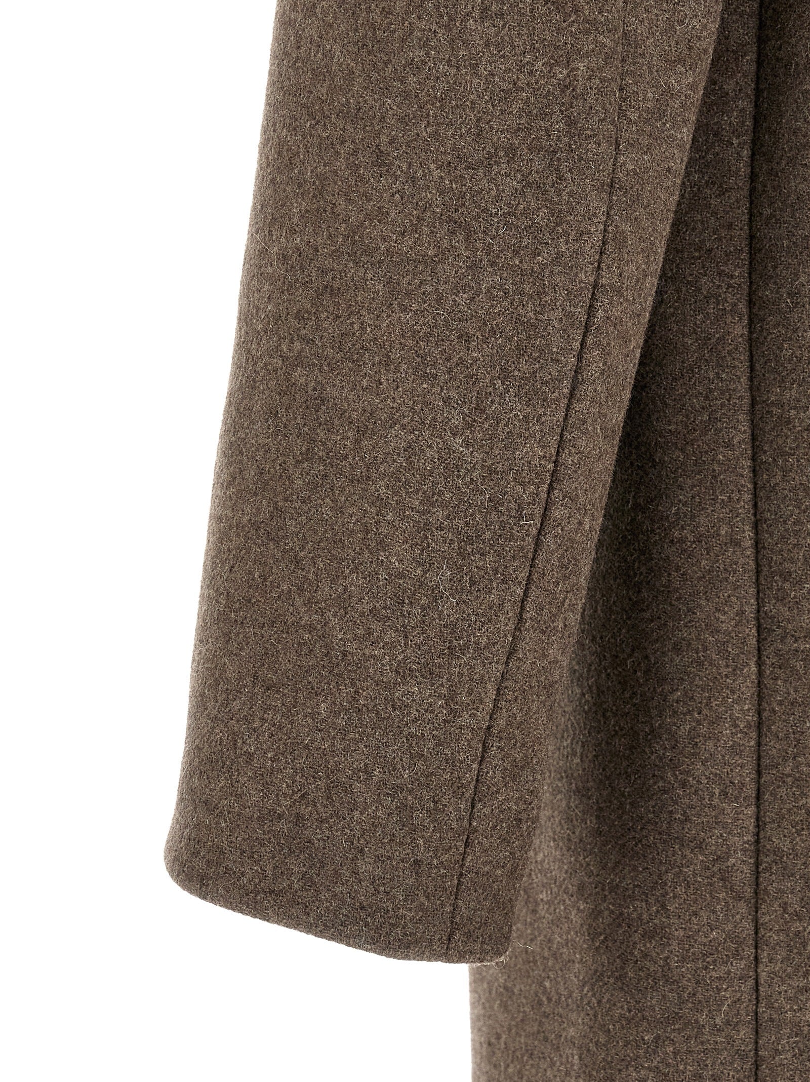 Dries Van Noten Brown Wool Coat