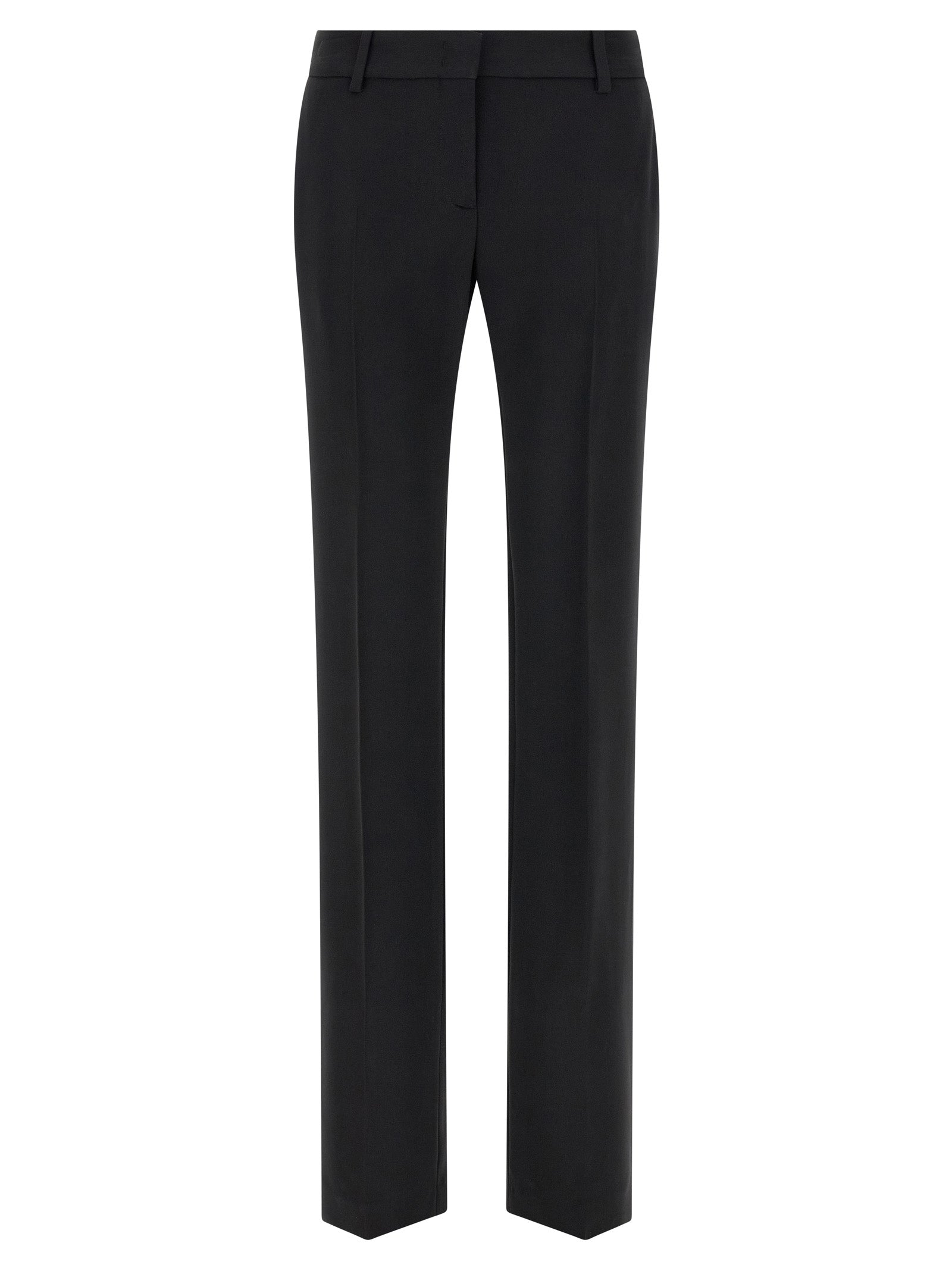 Ermanno Scervino Black Viscose Dress Pants
