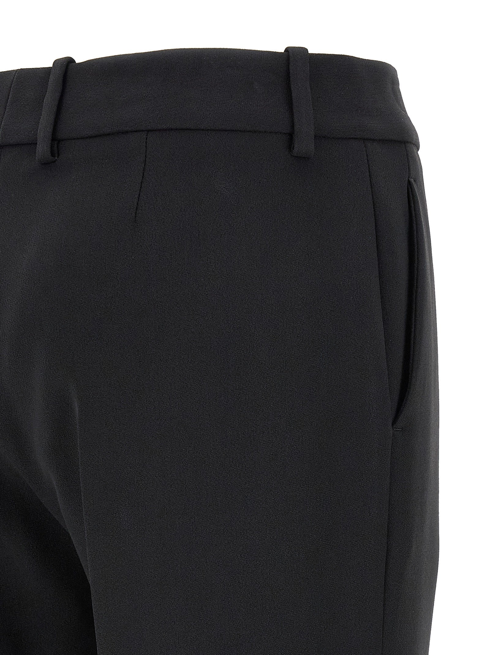 Ermanno Scervino Black Viscose Dress Pants