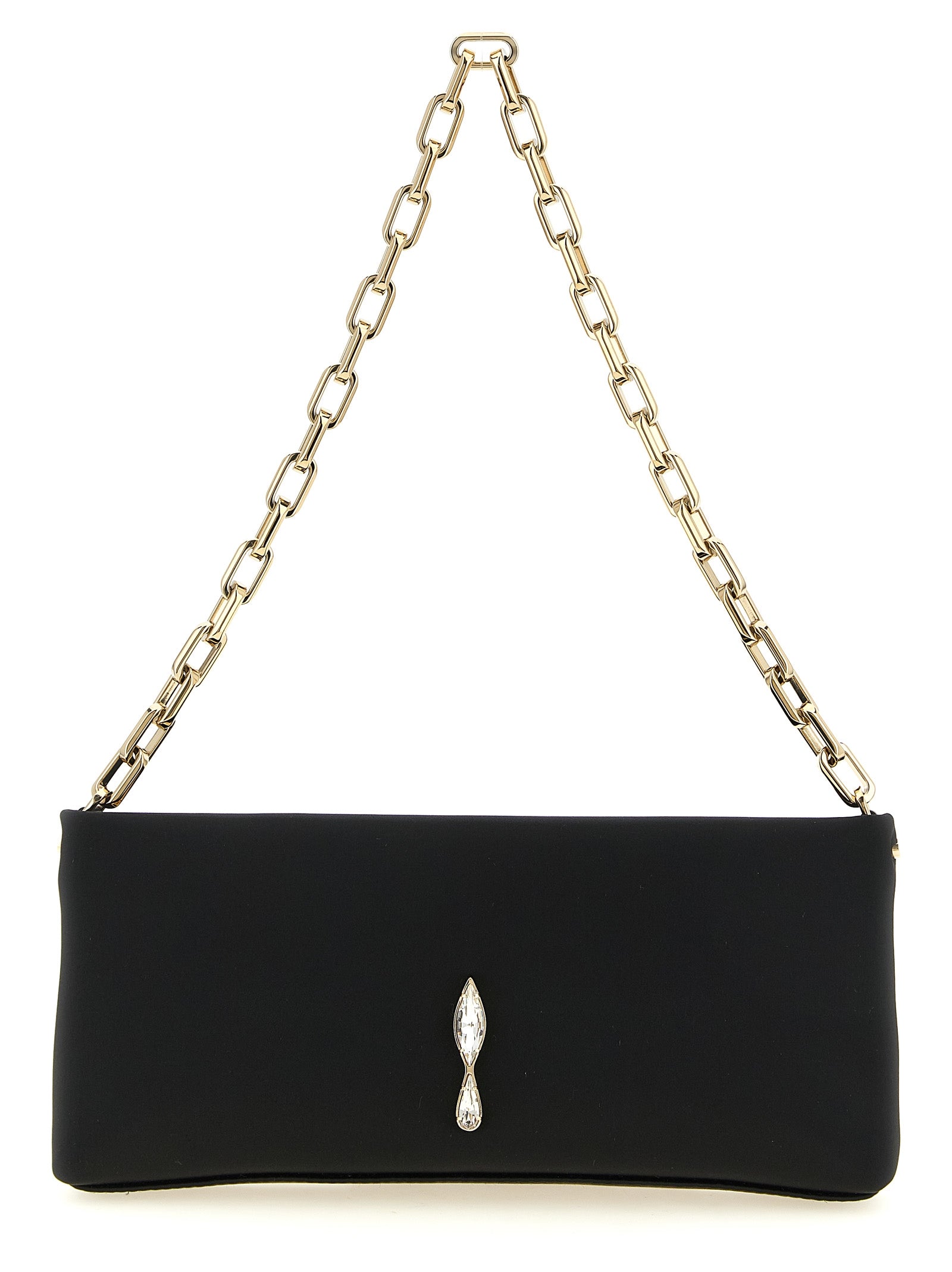 Christian Louboutin Black Elastane Clutch Bag