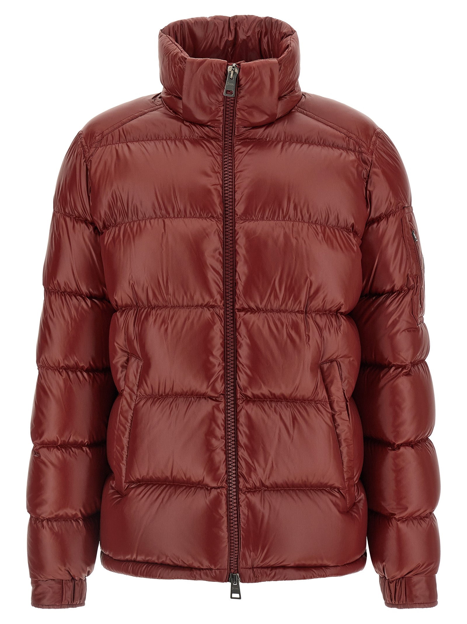 Herno Bordeaux Polyamide Full-Length Jacket