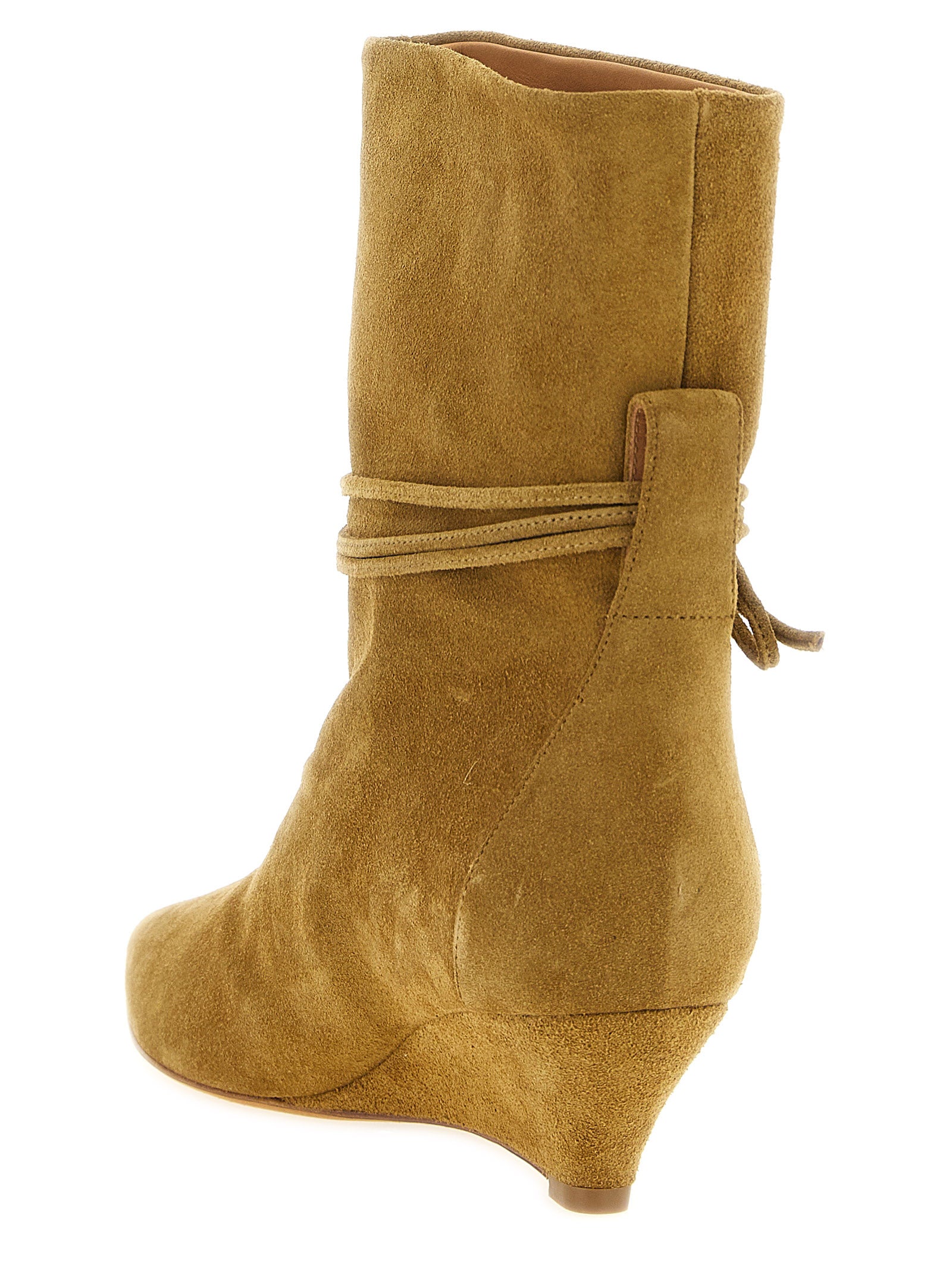 ODISSI Beige Calfskin Ankle Boots