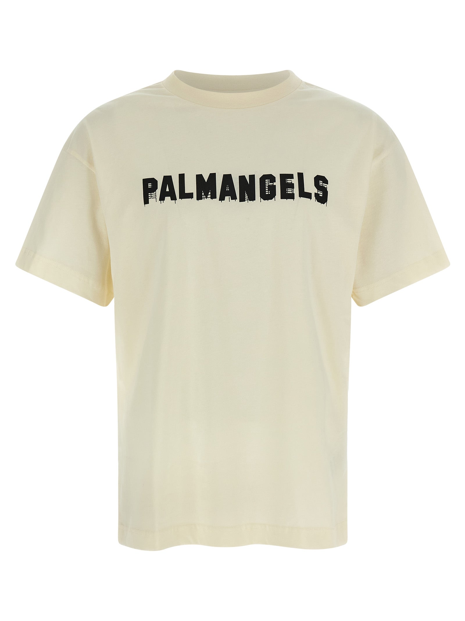 Palm Angels White Cotton T-Shirt
