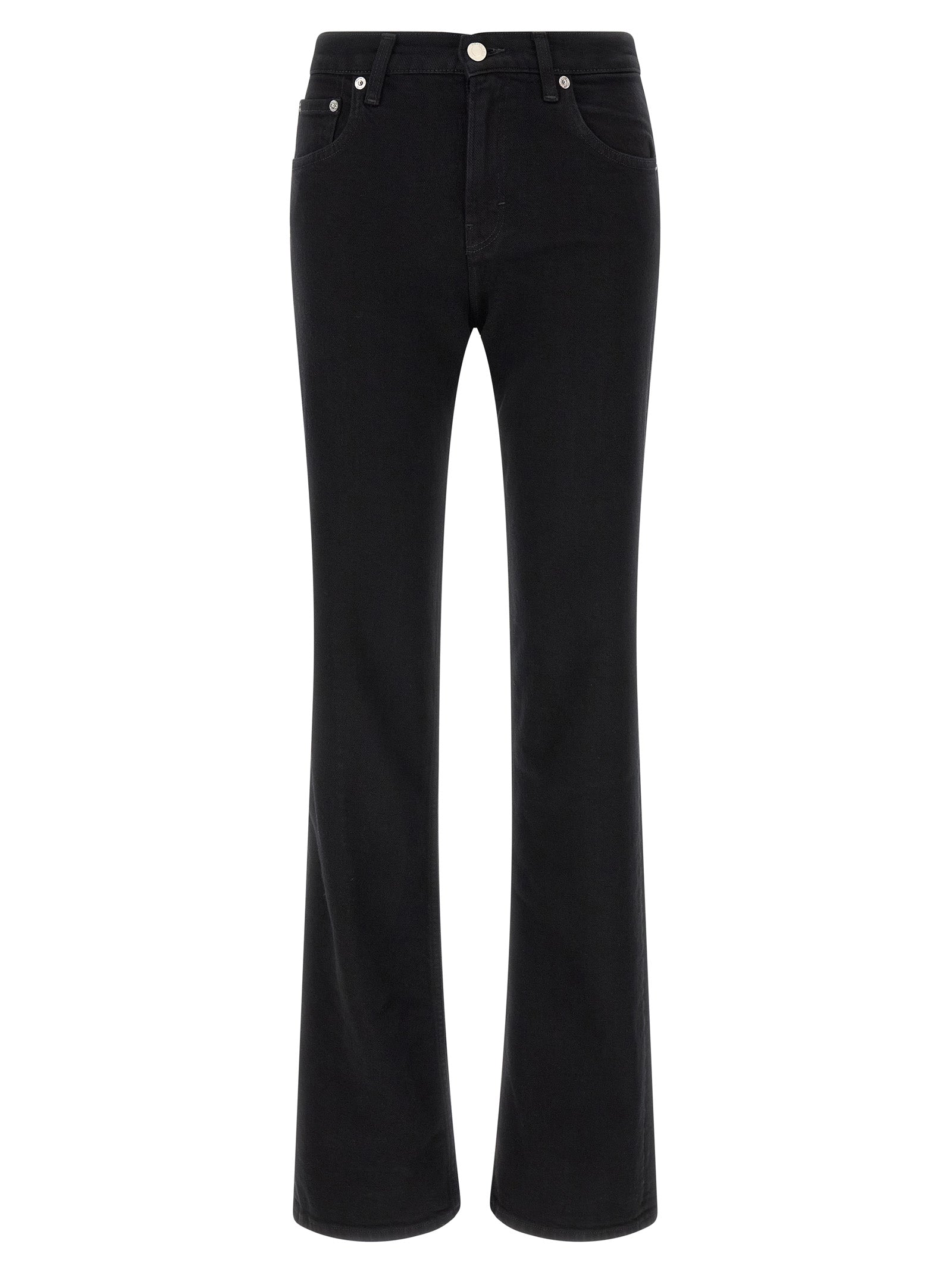 Haikure Black Cotton Flared Jeans