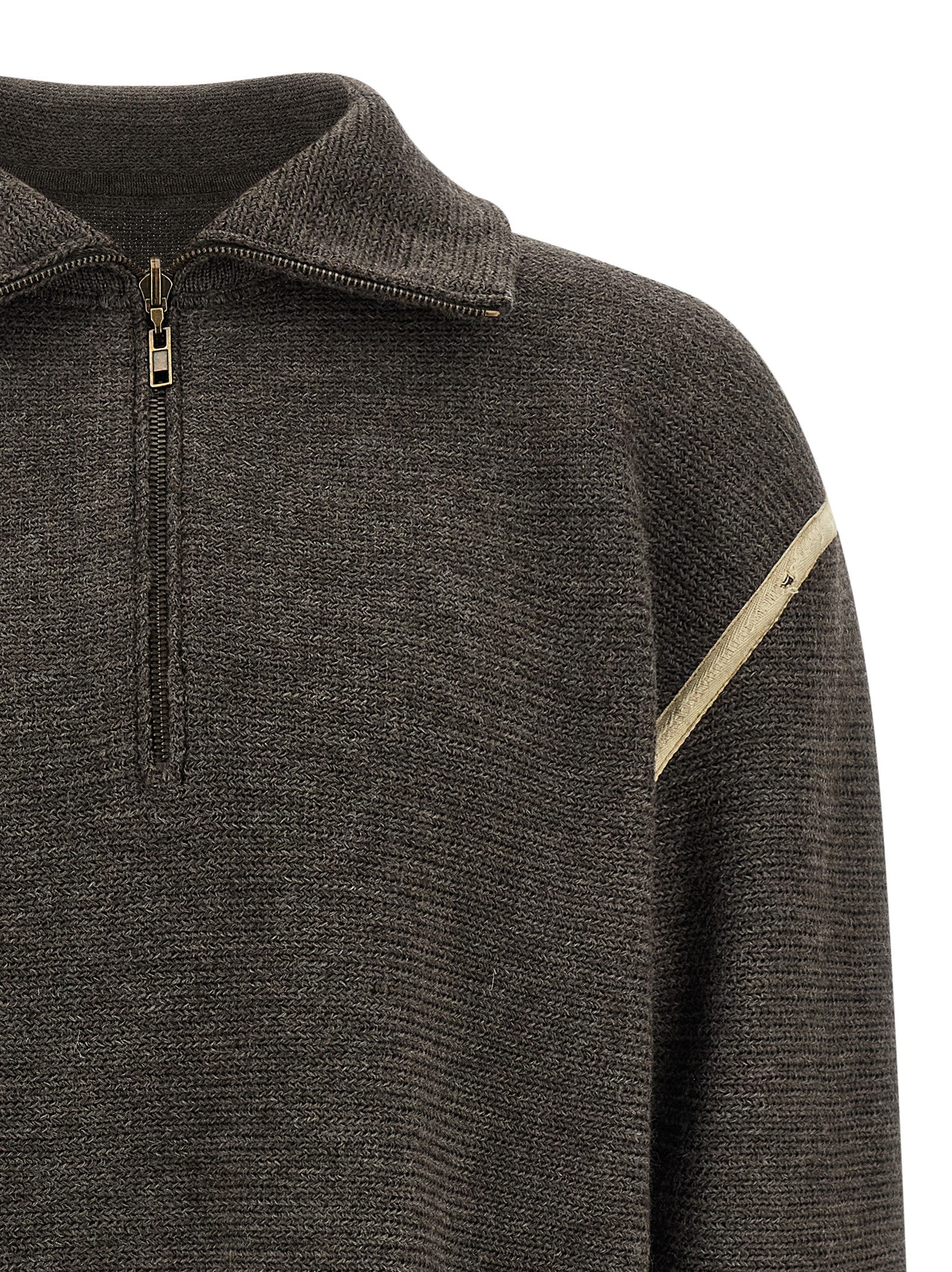 Maison Margiela Gray Wool Cardigan
