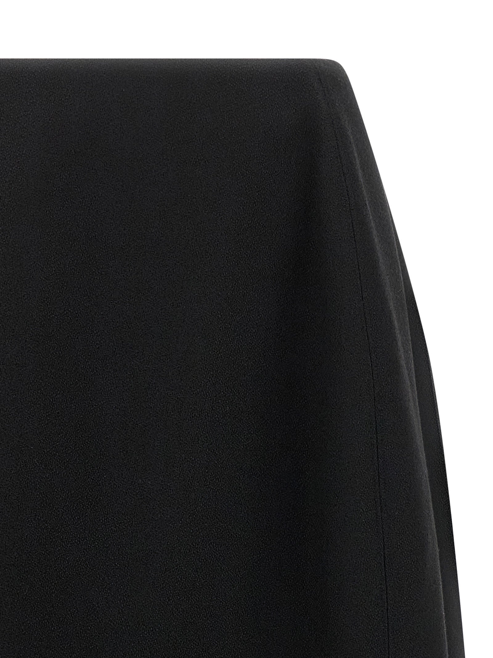 Jil Sander Black Virgin Wool Midi Skirt