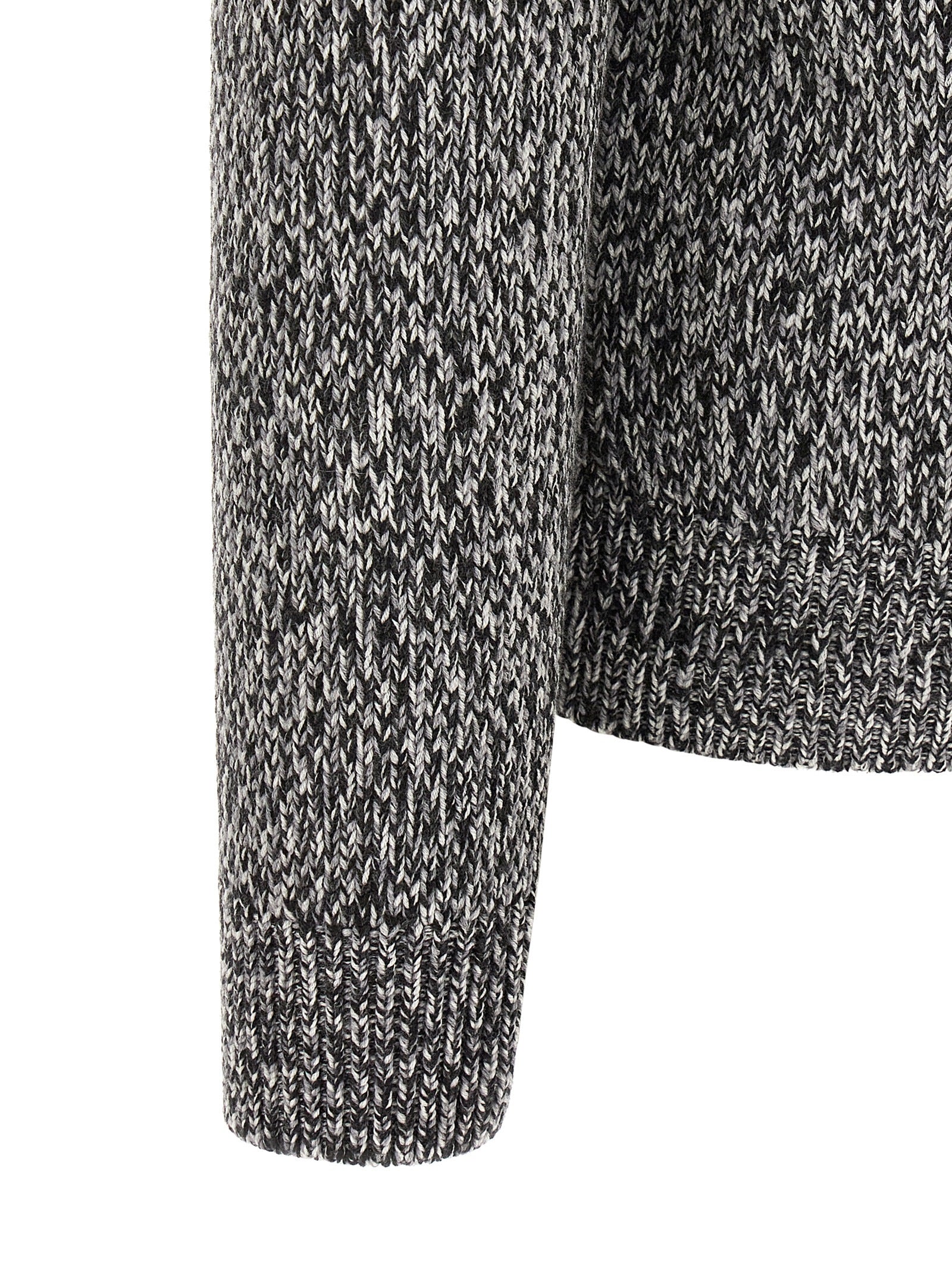 Brioni Bicolor Wool Cardigan