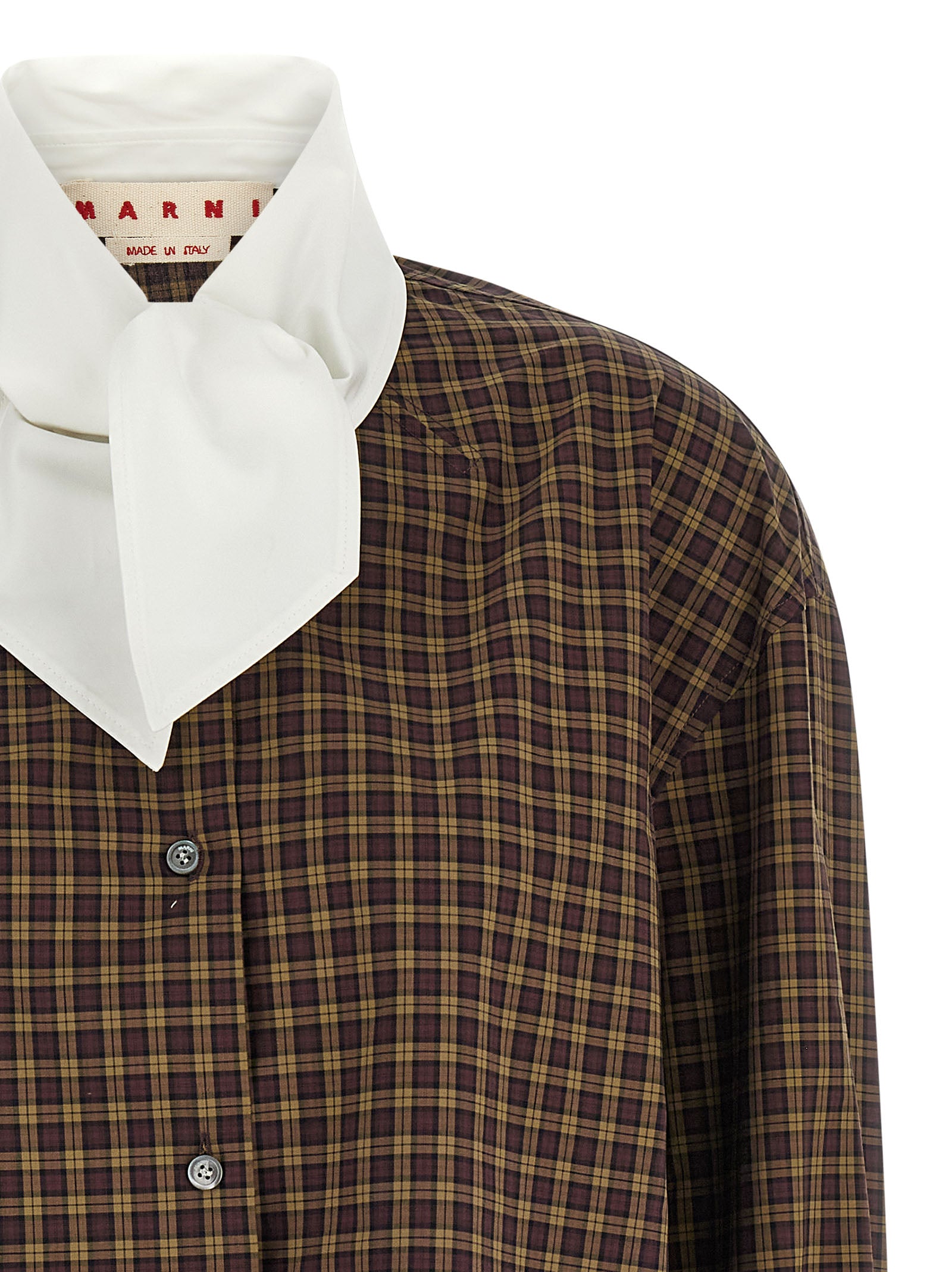 Marni Brown Cotton Blouse