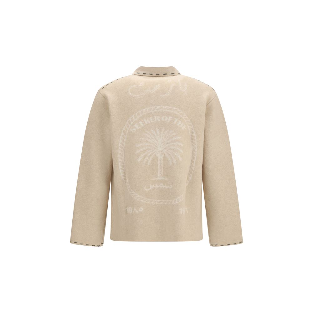 Baziszt Beige Cashmere Cardigan