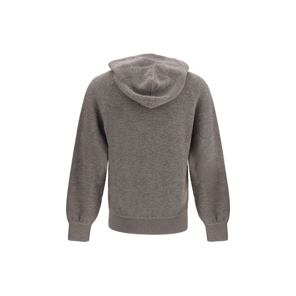 Piacenza Cashmere Gray Wool Oves Aries Sweatshirt