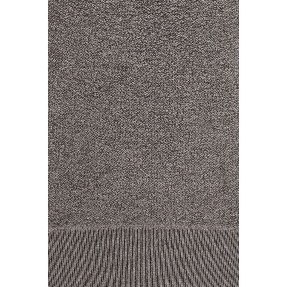 Piacenza Cashmere Gray Wool Oves Aries Sweatshirt