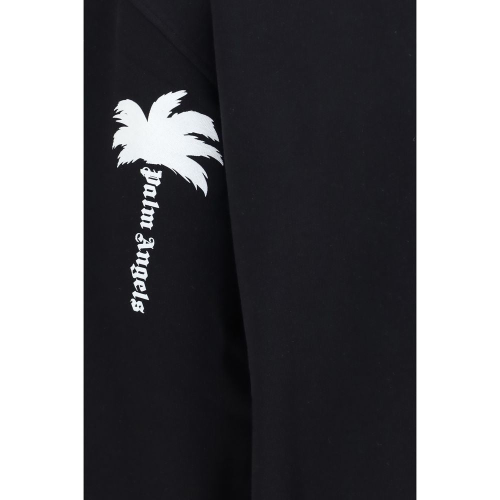 Palm Angels Black Cotton Sweatshirt