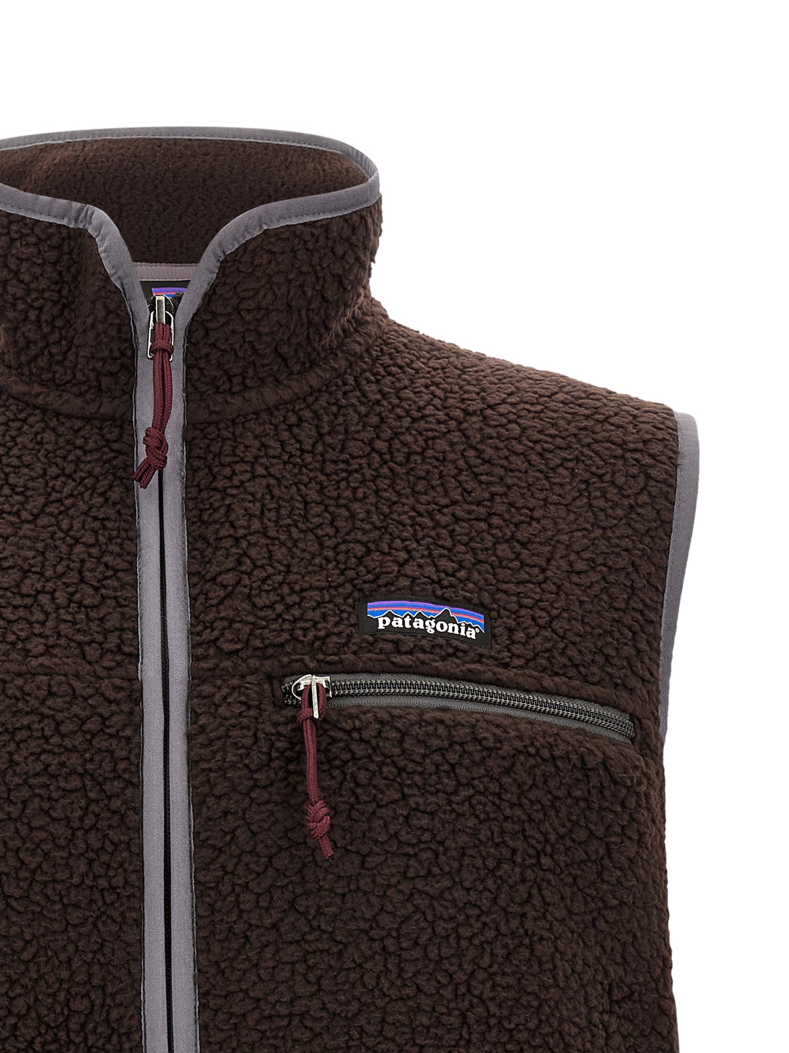 PATAGONIA Brown Polyester Sleeveless Jacket