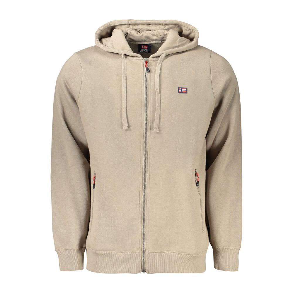 Norway 1963 Brown Cotton Menswear Hoodie