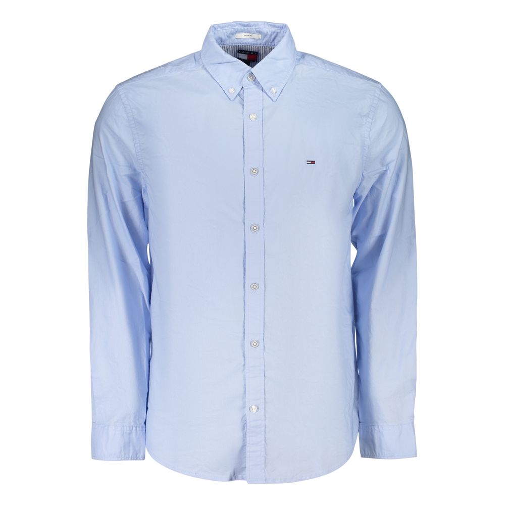 Tommy Hilfiger Azzurro Cotton Men's Shirt