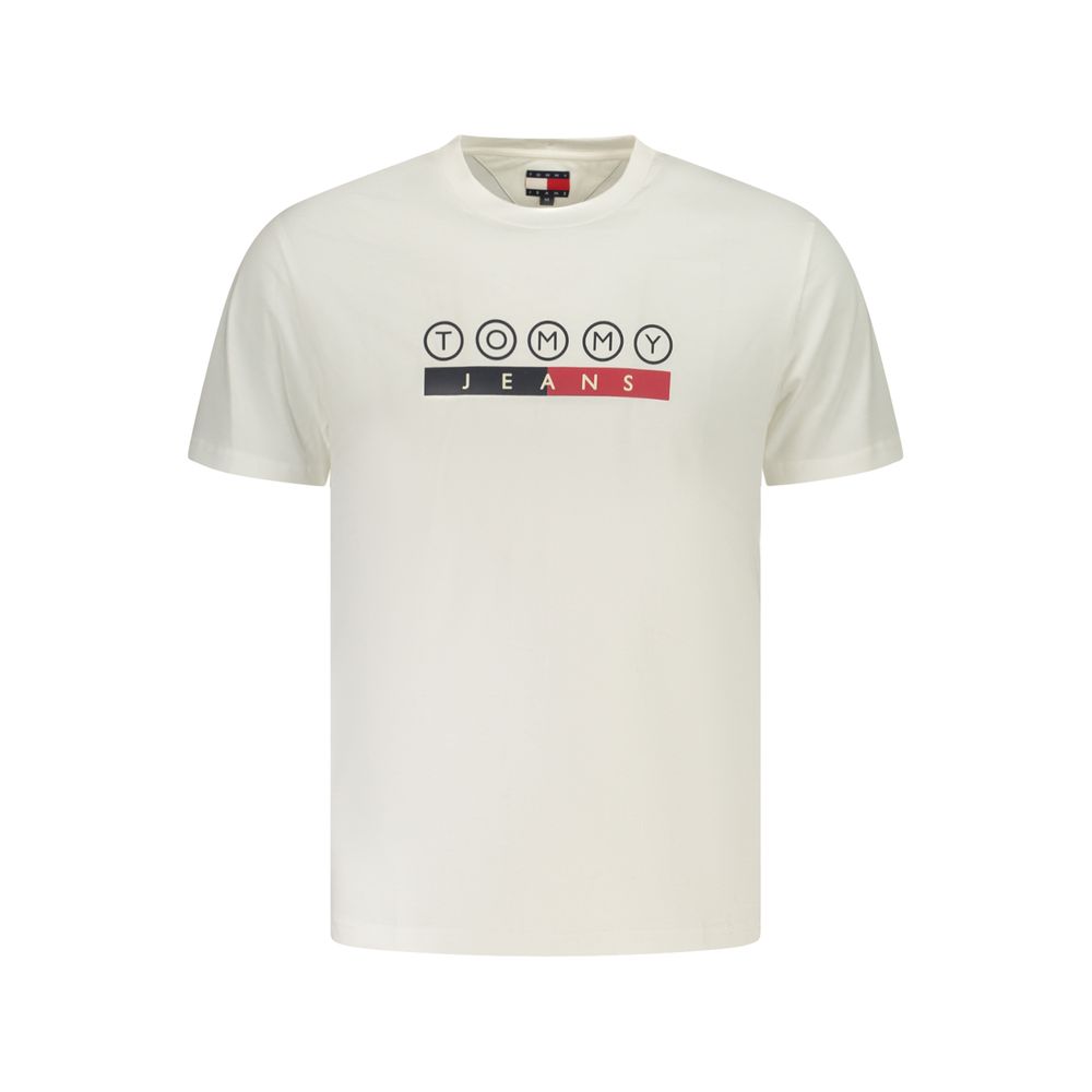 Tommy Hilfiger White Cotton Men's T-Shirt