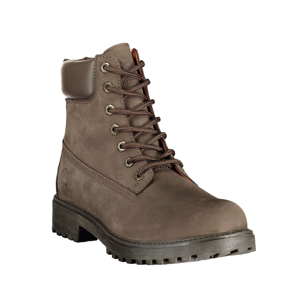 Lumberjack Brown Polyester Ankle Boots