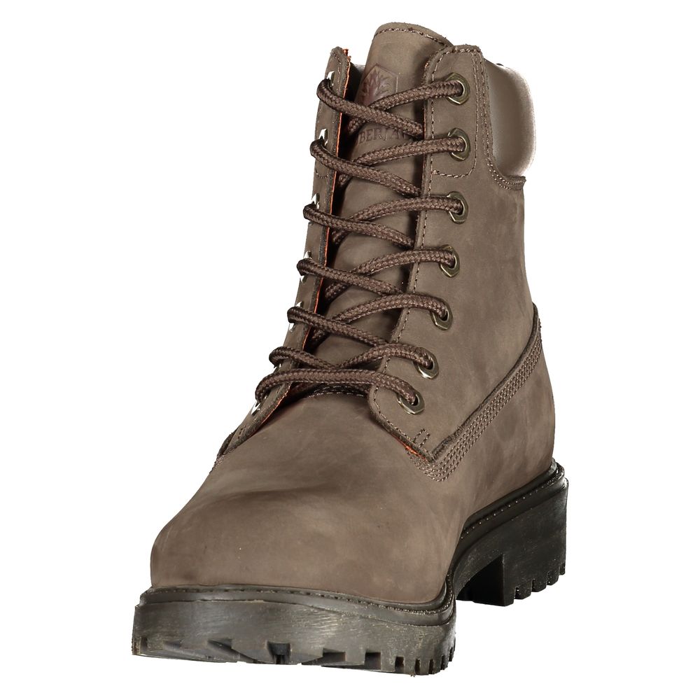 Lumberjack Brown Polyester Ankle Boots
