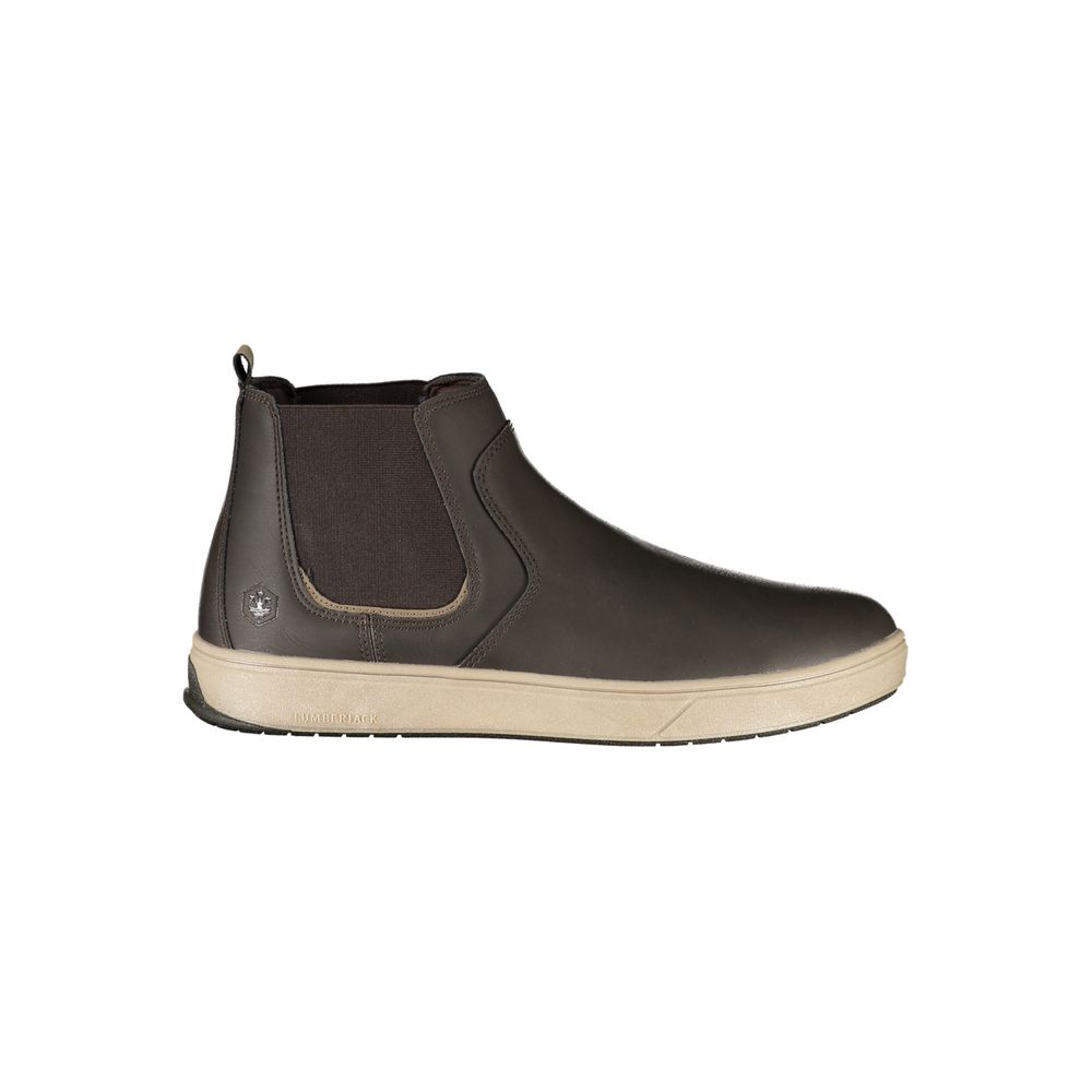 Lumberjack Brown Polyester Ankle Boots