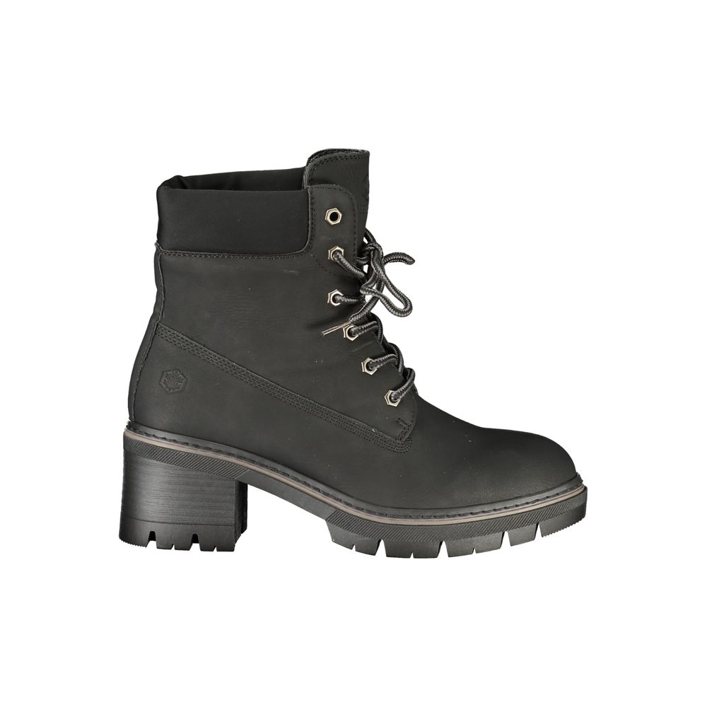 Lumberjack Black Polyester Ankle Boots