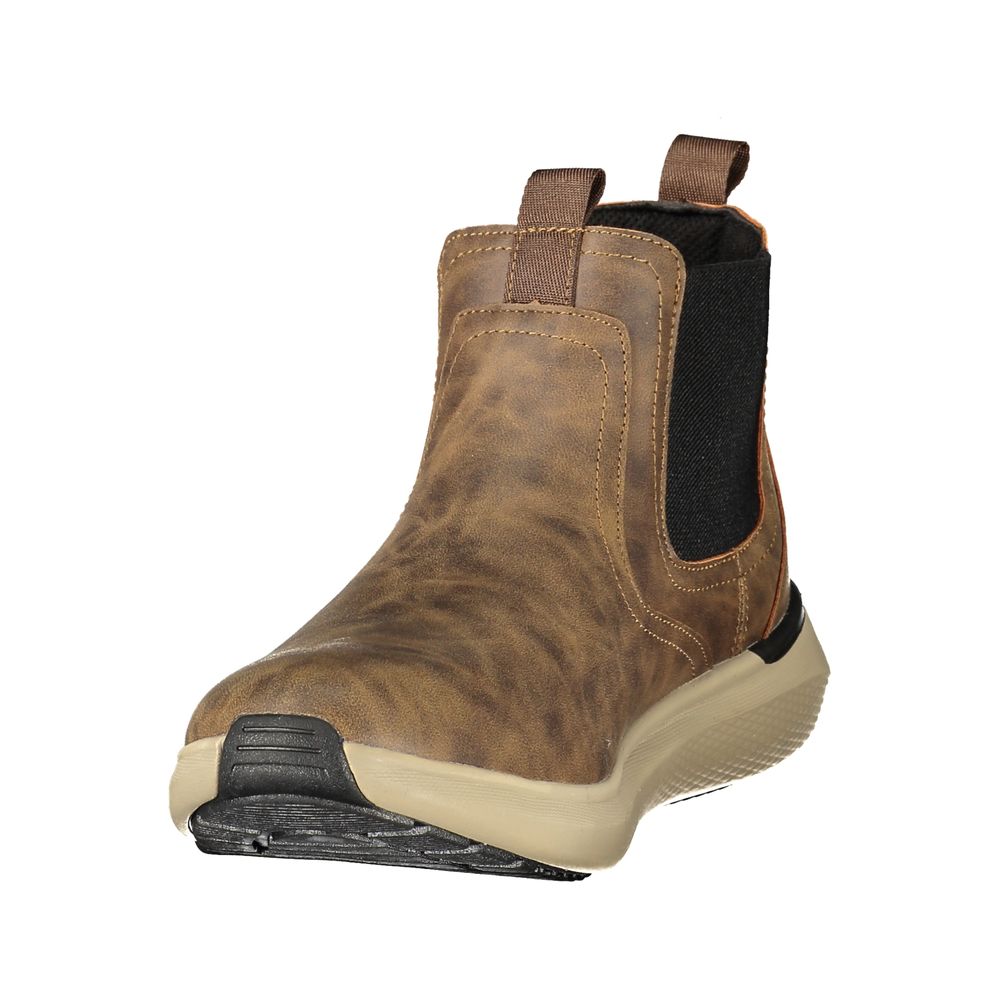Lumberjack Brown Polyester Ankle Boots