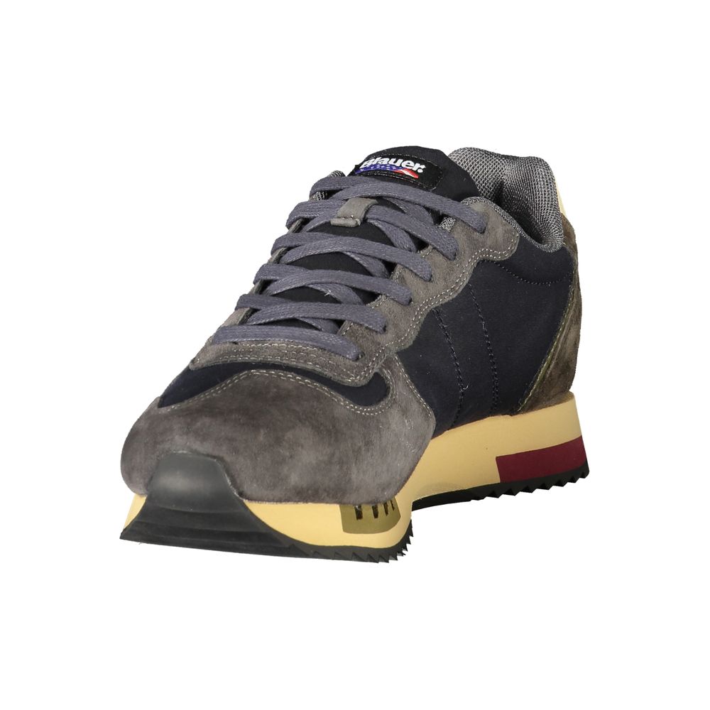 Blauer Blue Polyester Athletic Sneakers