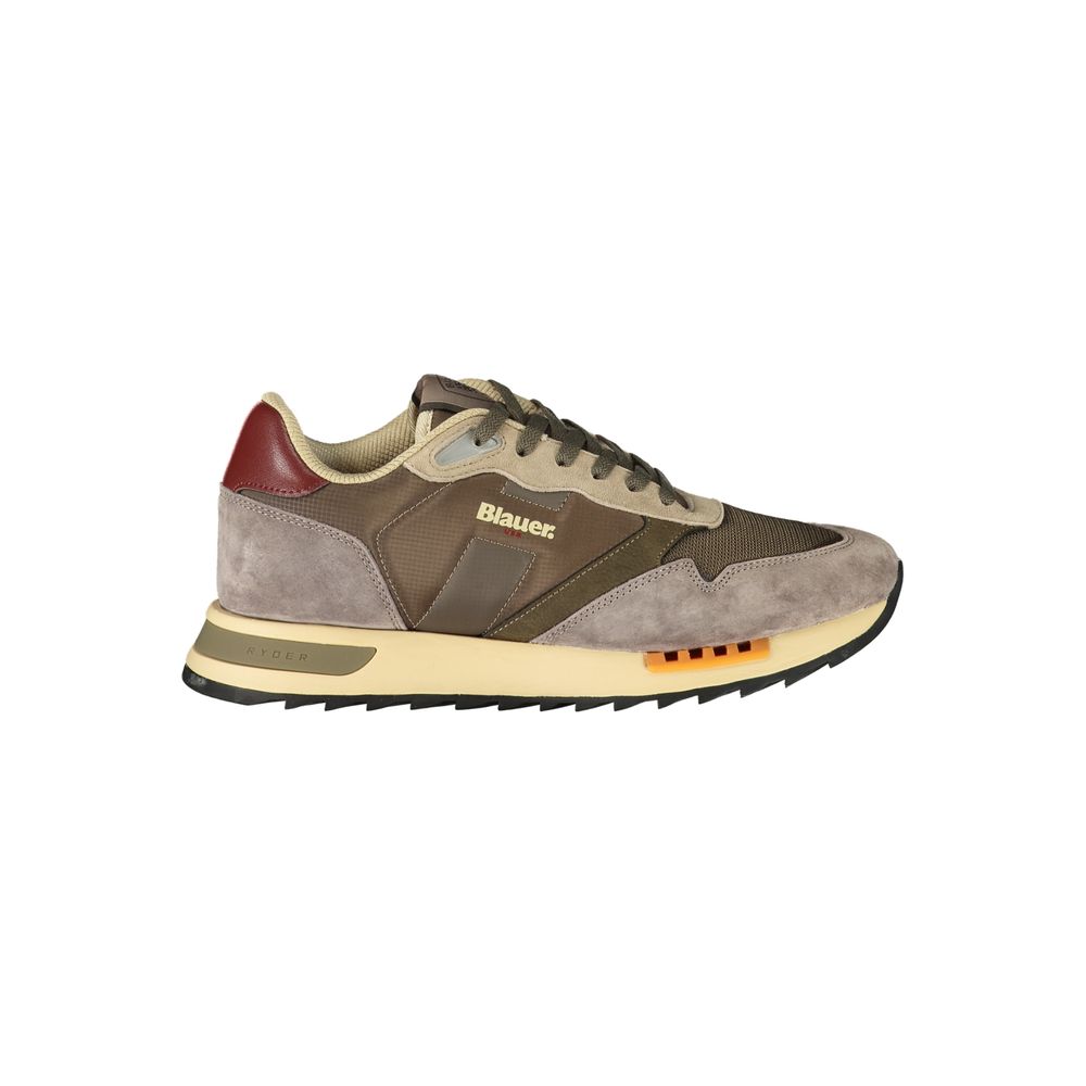 Blauer Green Polyester Athletic Sneakers