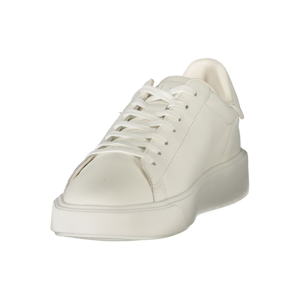 Blauer White Polyester Athletic Sneakers