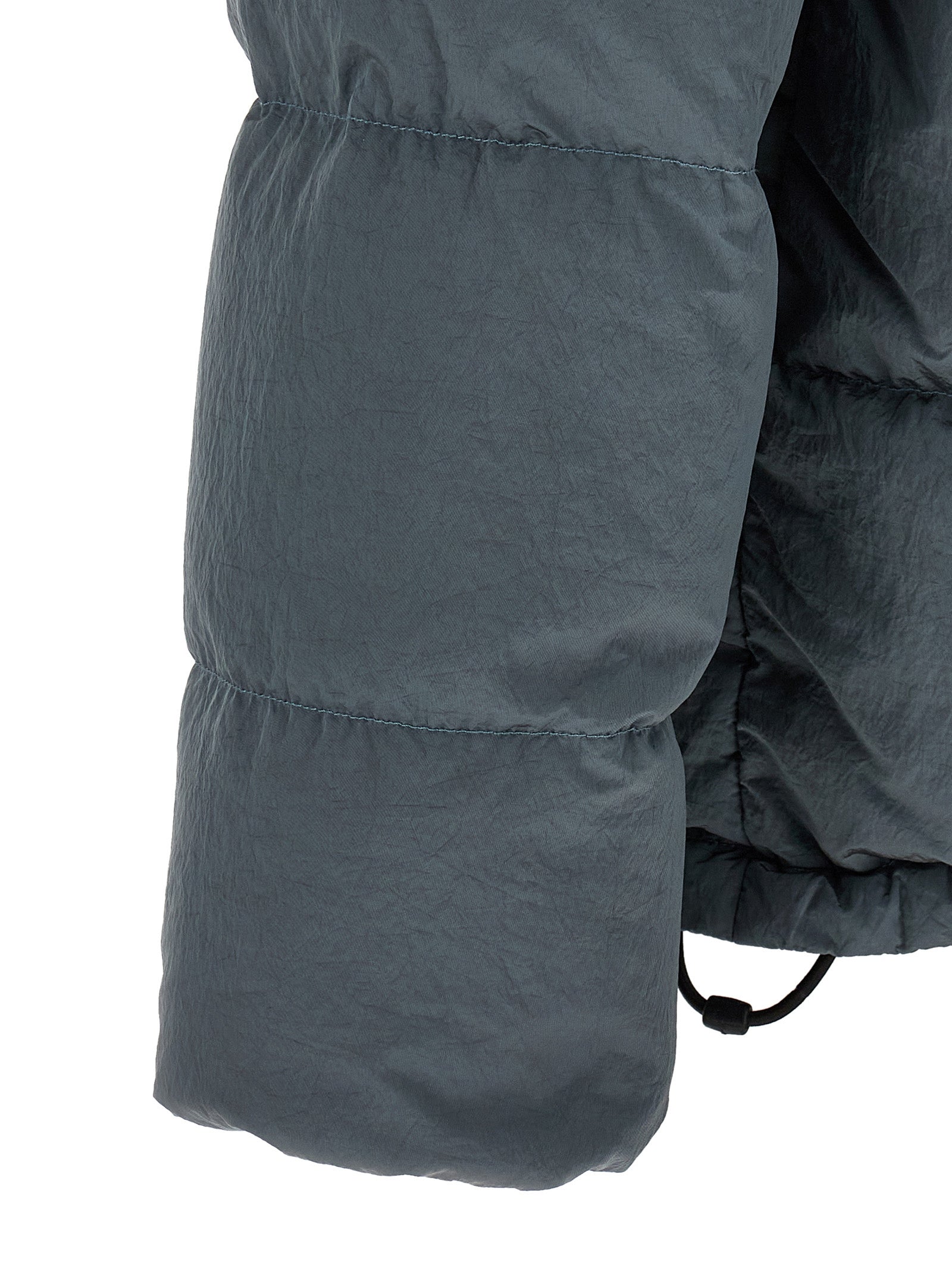 Stone Island Gray Polyamide Full-Length Jacket