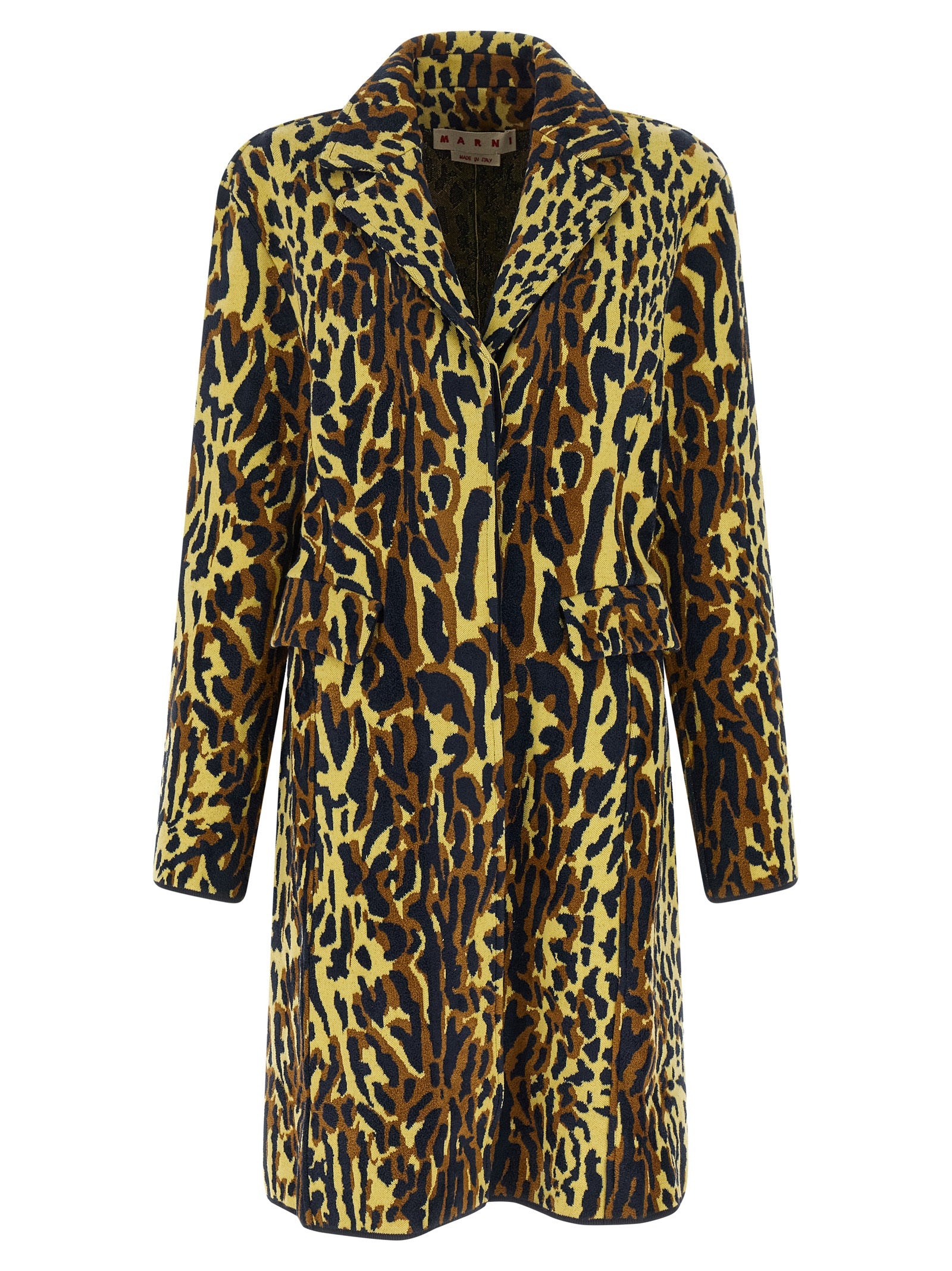 Marni Multicolor Virgin Wool Coat