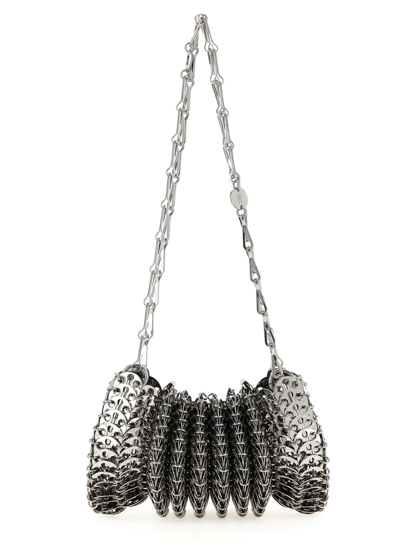 Paco Rabanne Silver Stainless Steel Shoulder Bag