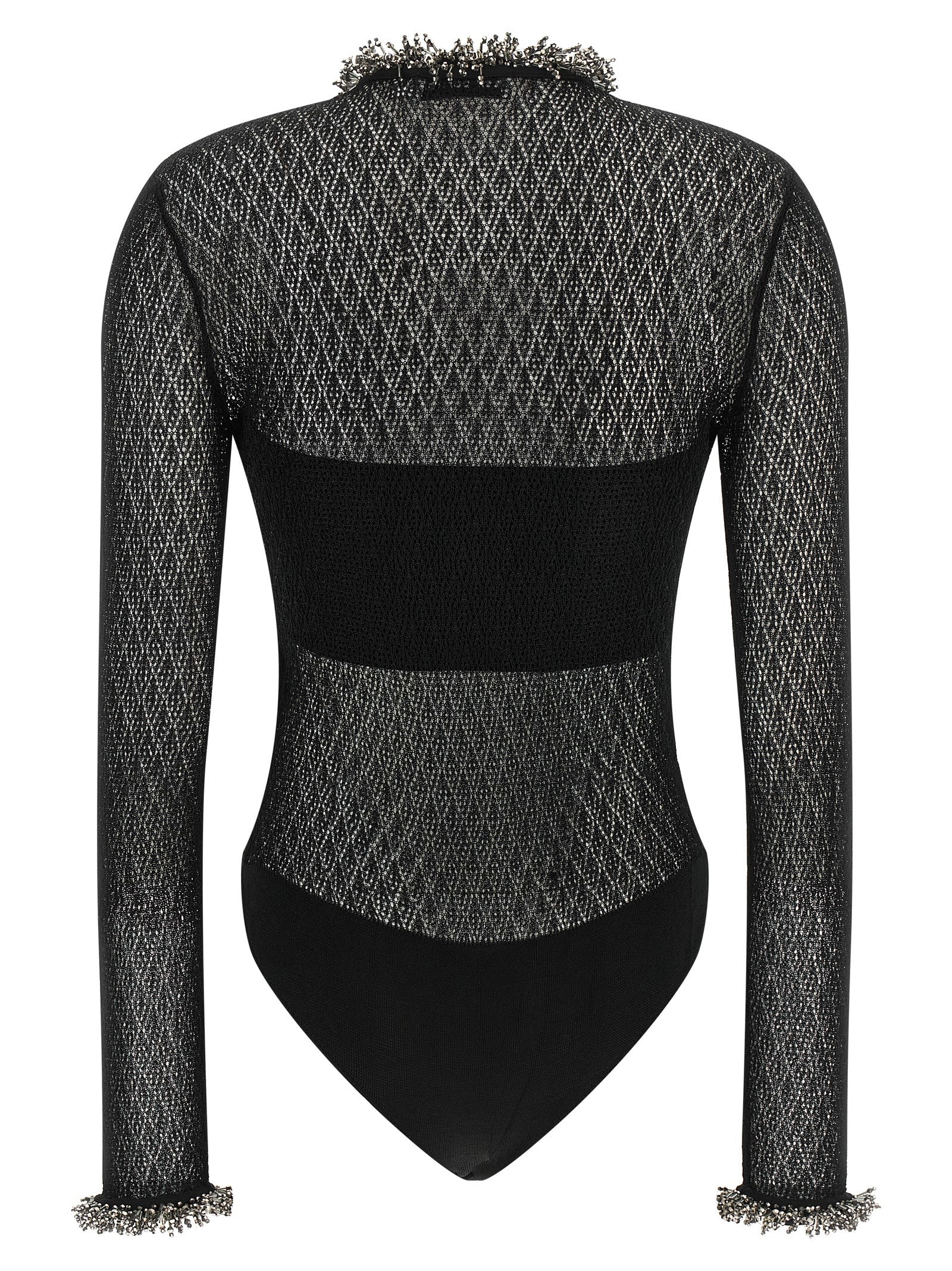 Self-Portrait Black Viscose Tank Tops