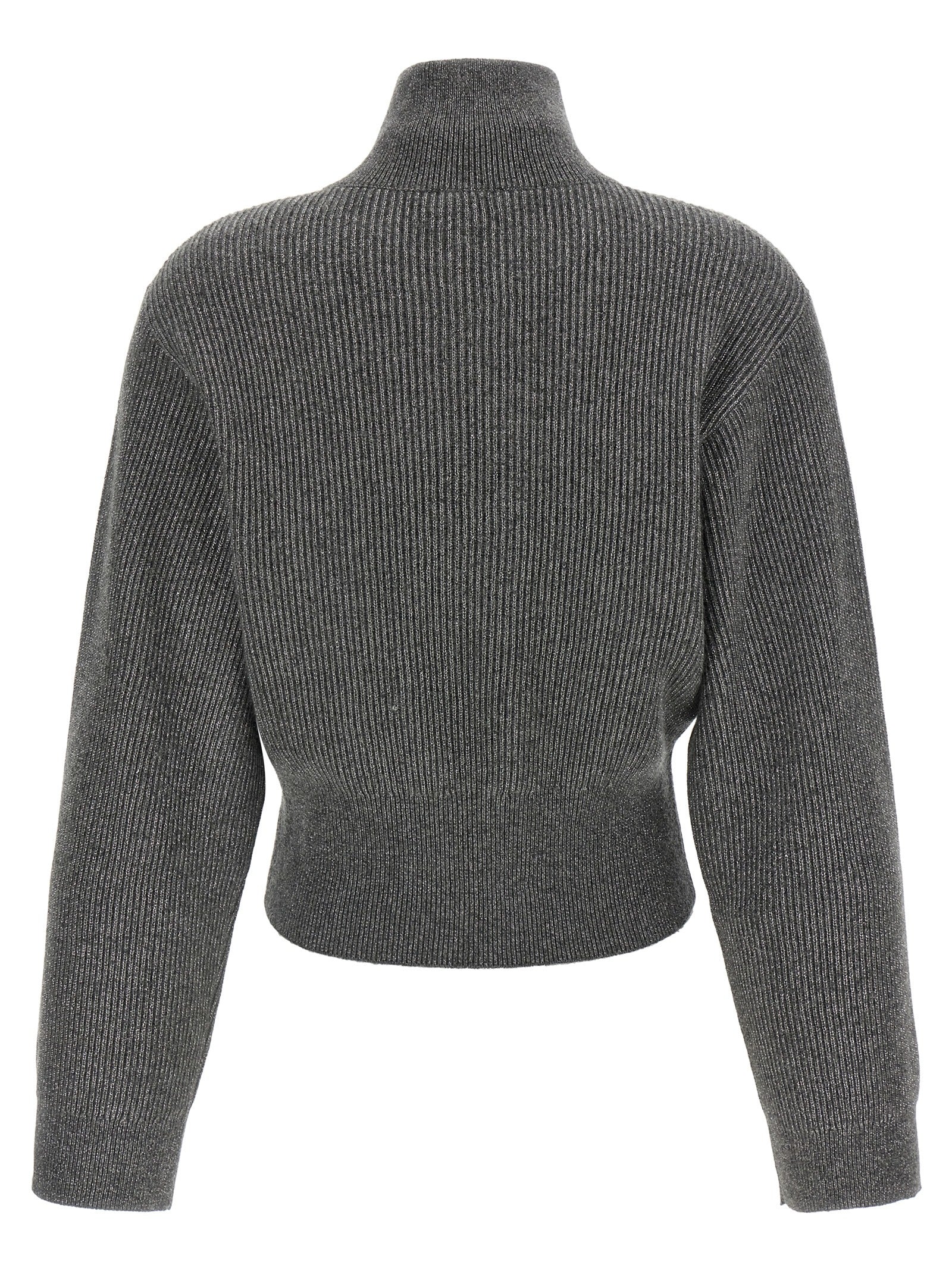 Brunello Cucinelli Gray Cashmere Cardigan