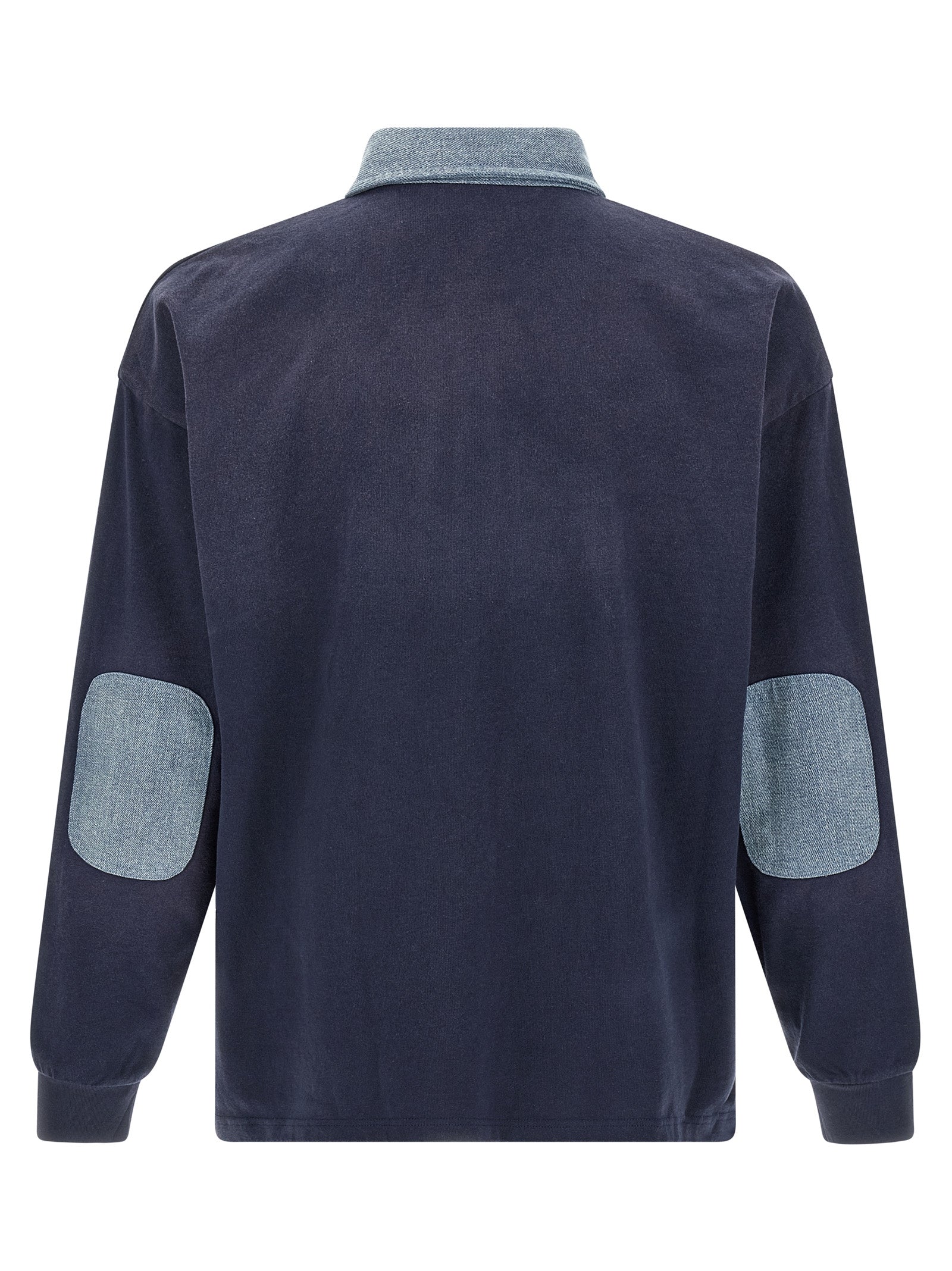 FOUND Blue Cotton Polo Shirt