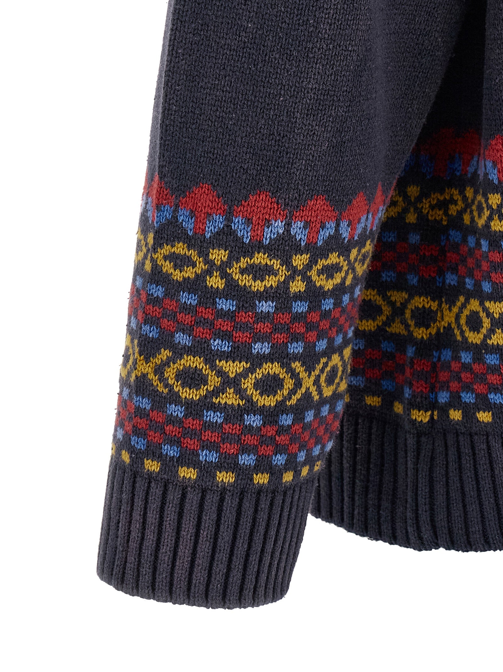 FOUND Blue Cotton Cardigan
