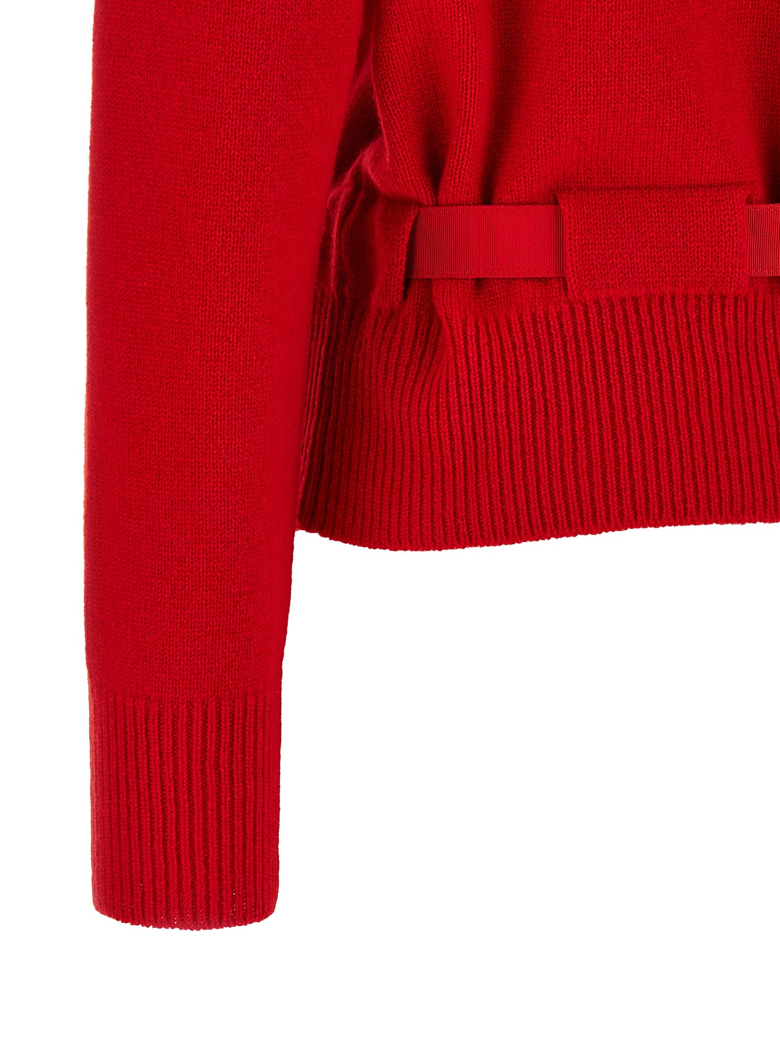 Ferragamo Red Cashmere Cardigan